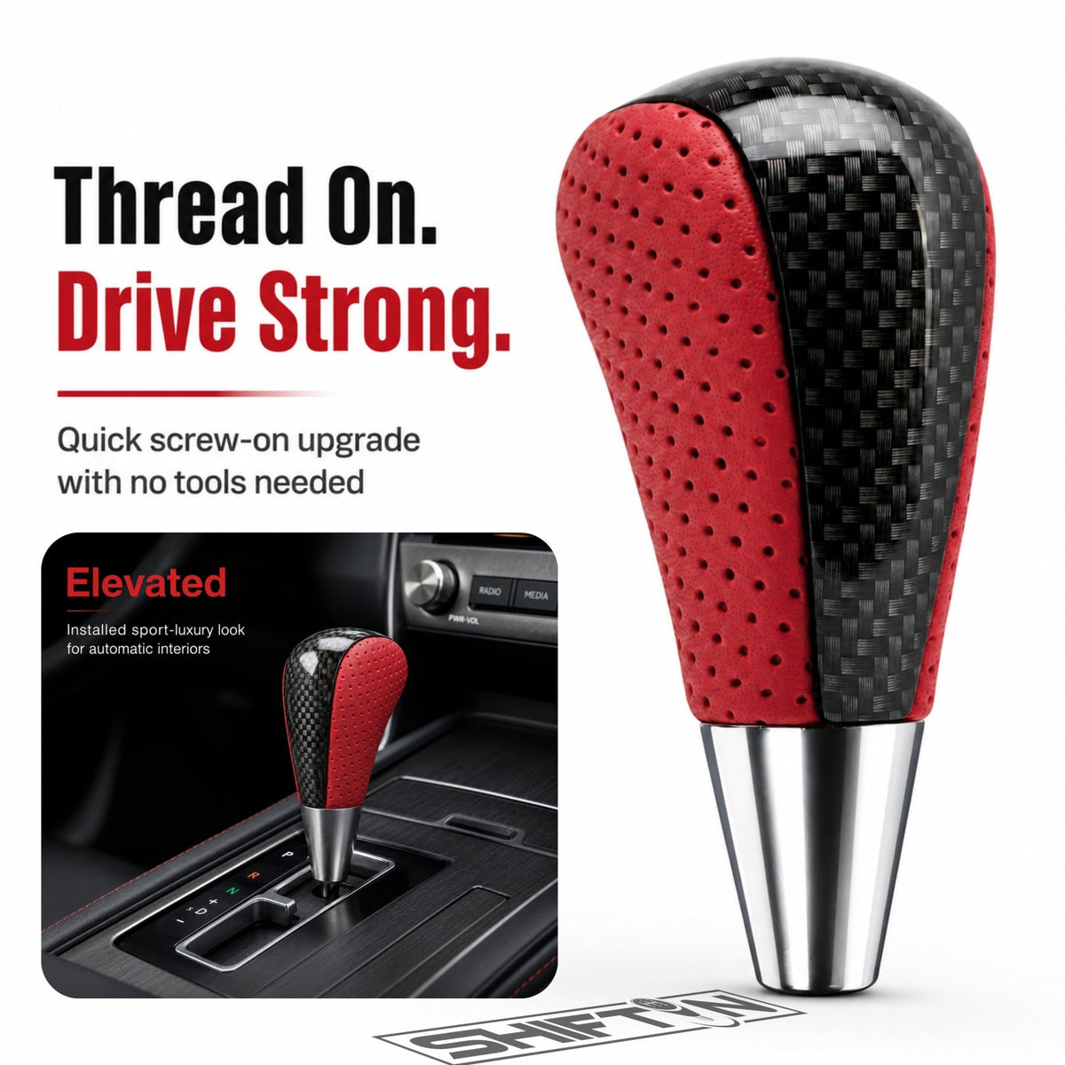 SHIFTIN Gear Shift Knob for Toyota Avalon Yaris 4Runner Sienna Camry Tacoma Rav-4 Matrix Corolla Venza & Lexus ES GS IS LS LX RX SC - XRZZp