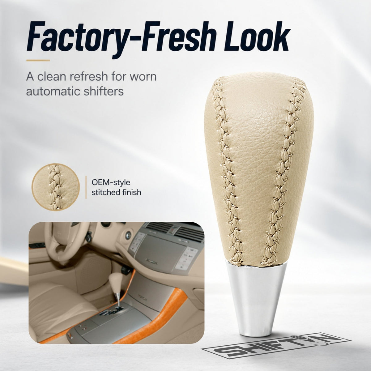 SHIFTIN Gear Shift Knob for Toyota Avalon Yaris 4Runner Sienna Camry Tacoma Rav-4 Matrix Corolla Venza & Lexus ES GS IS LS LX RX SC - XTLT