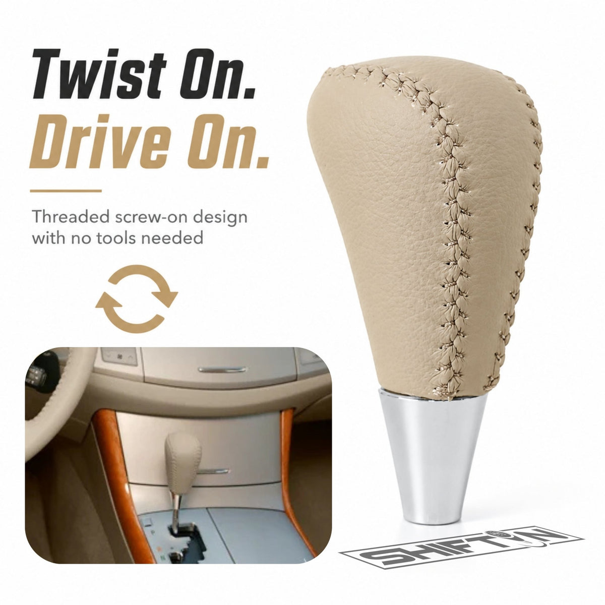 SHIFTIN Gear Shift Knob for Toyota Avalon Yaris 4Runner Sienna Camry Tacoma Rav-4 Matrix Corolla Venza & Lexus ES GS IS LS LX RX SC - XTLT