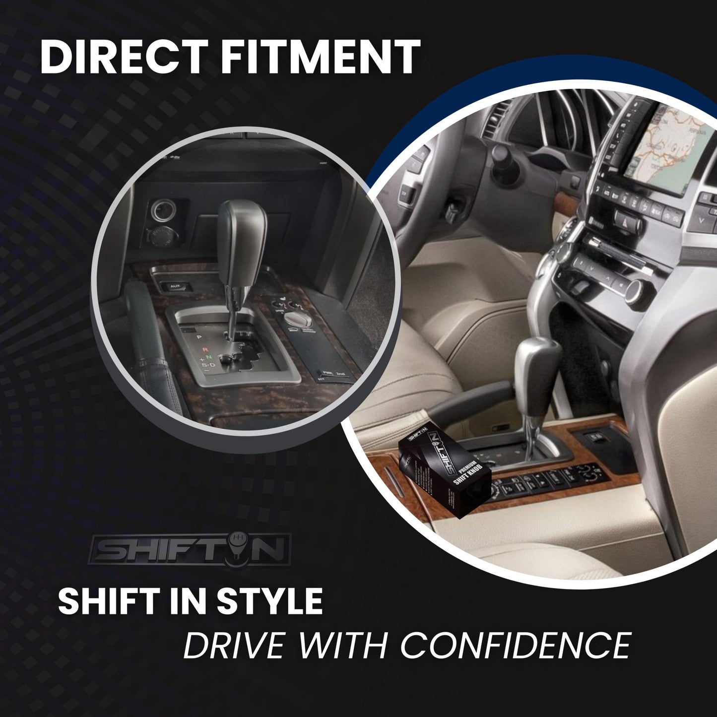SHIFTIN-Gear-Shift-Knob-for-Toyota-Land-Cruiser-4Runner-Sequoia-Tundra-Highlander-Off-Road-4x4-TRD-Gray-Silver