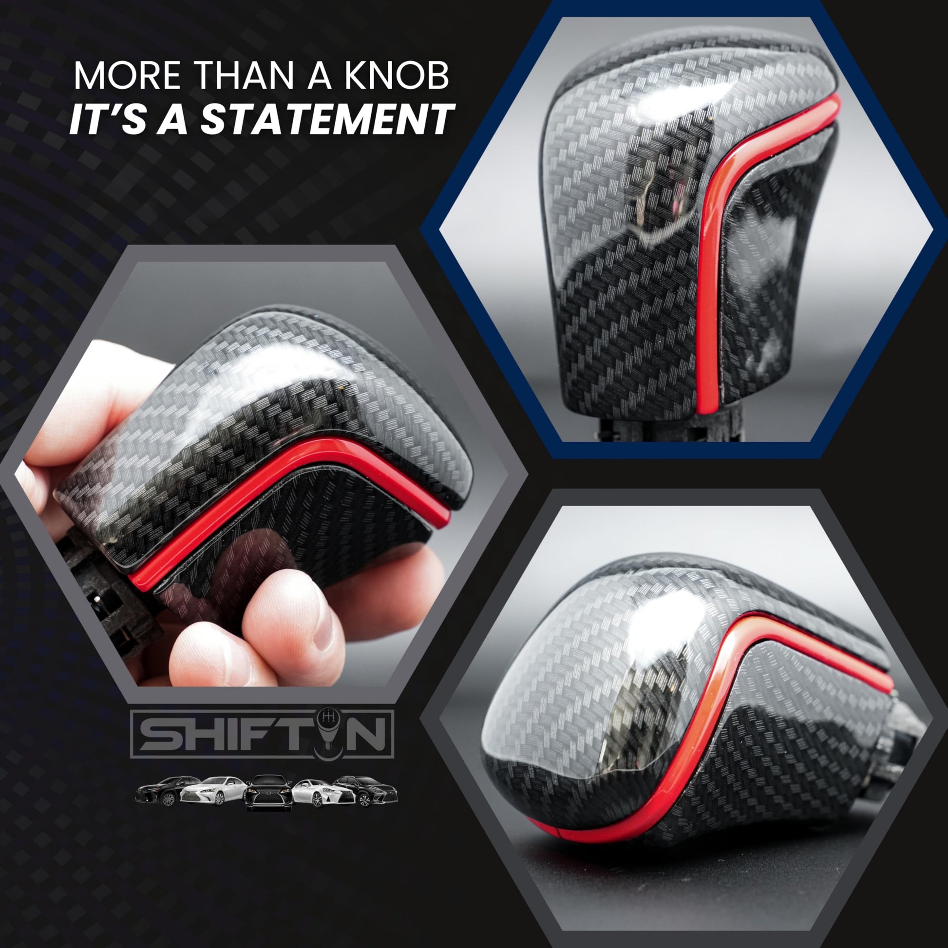 SHIFTIN Gear Shift Knob Gearbox Shifter for Toyota Camry (2018 - 2026) Corolla (2020 - 2026) Avalon (2019 - 2022) - NBXZ