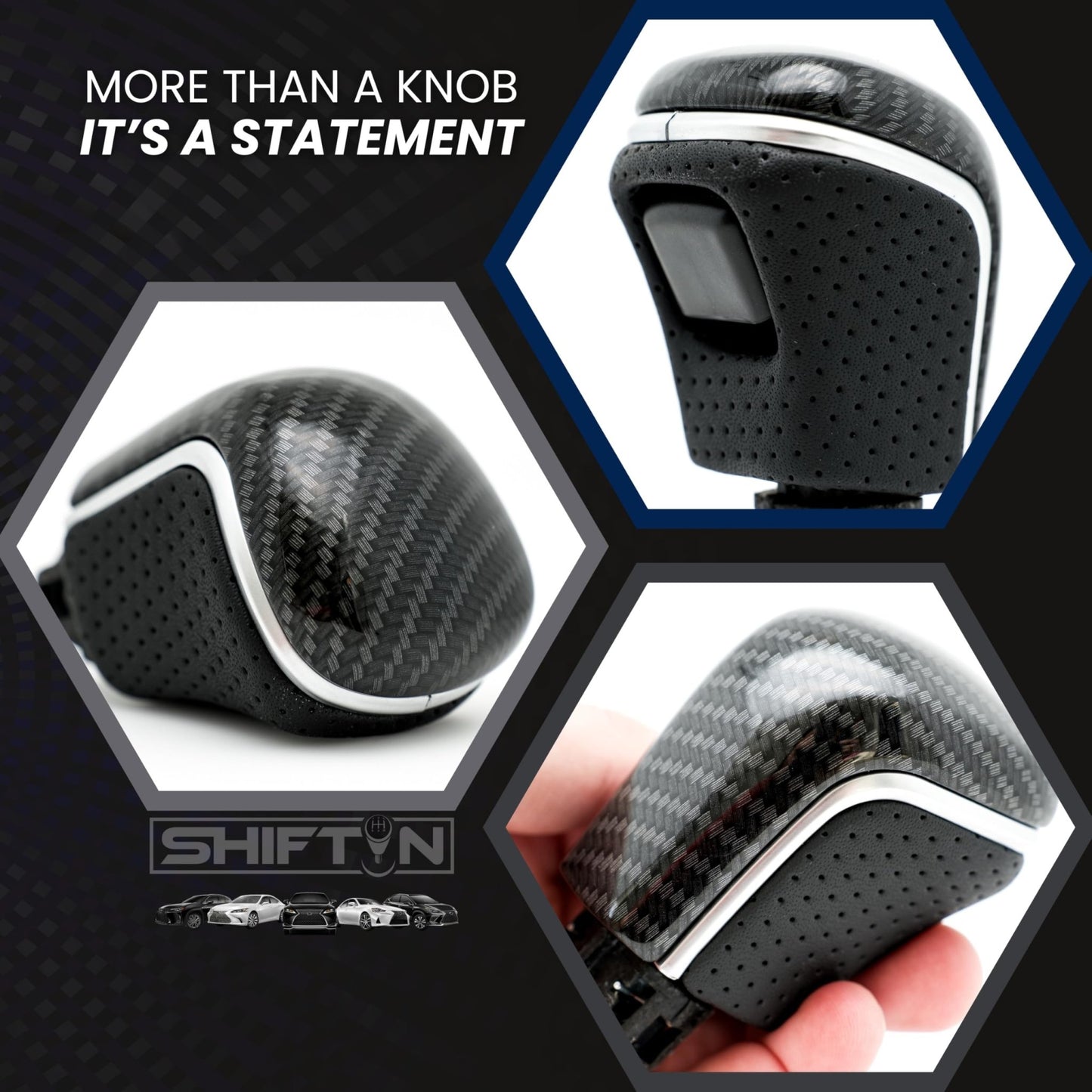 SHIFTIN Gear Shift Knob Gearbox Shifter for Toyota Camry (2018 - 2026) Corolla (2020 - 2026) Avalon (2019 - 2022) - NBZZp