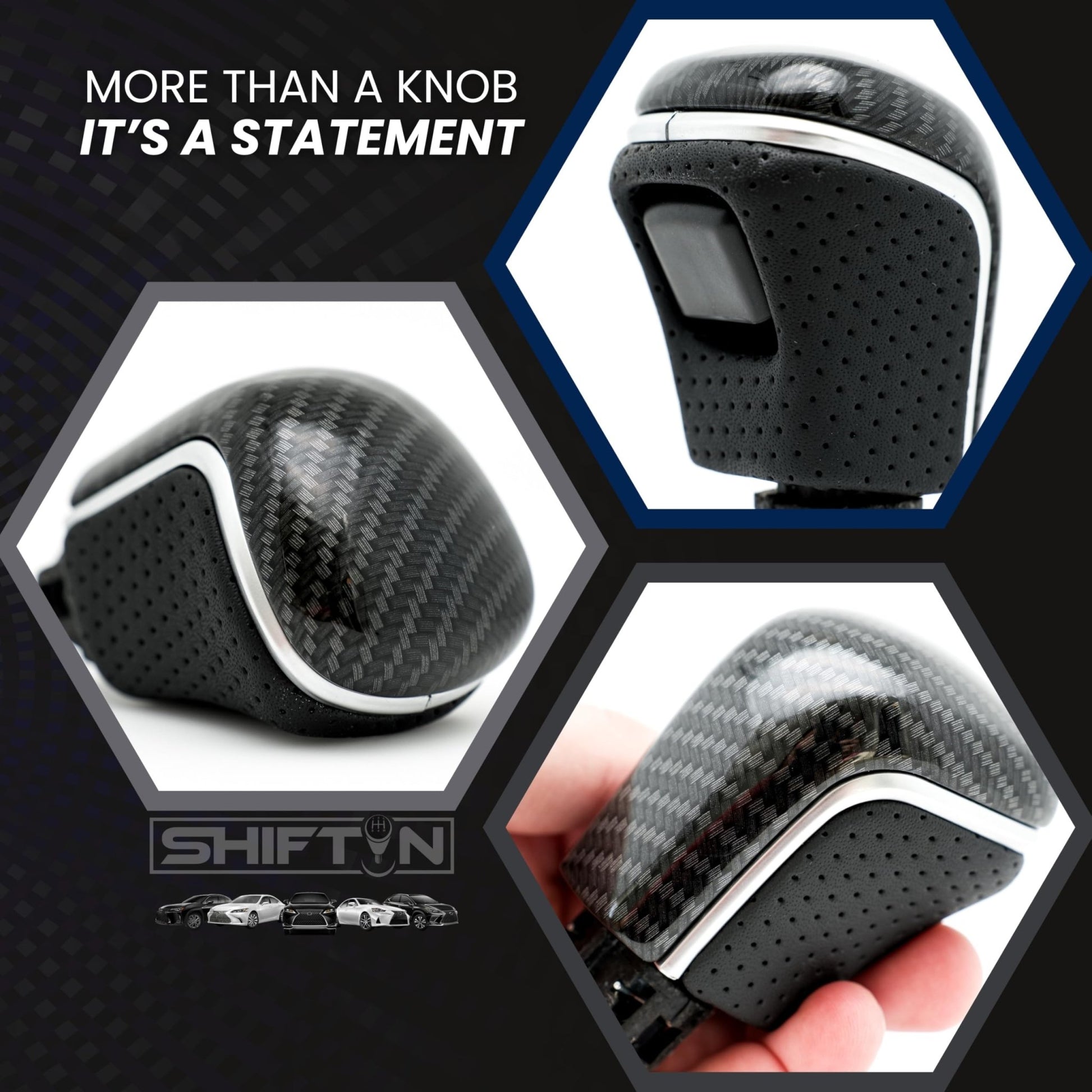 SHIFTIN Gear Shift Knob Gearbox Shifter for Toyota Camry (2018 - 2026) Corolla (2020 - 2026) Avalon (2019 - 2022) - NBZZp