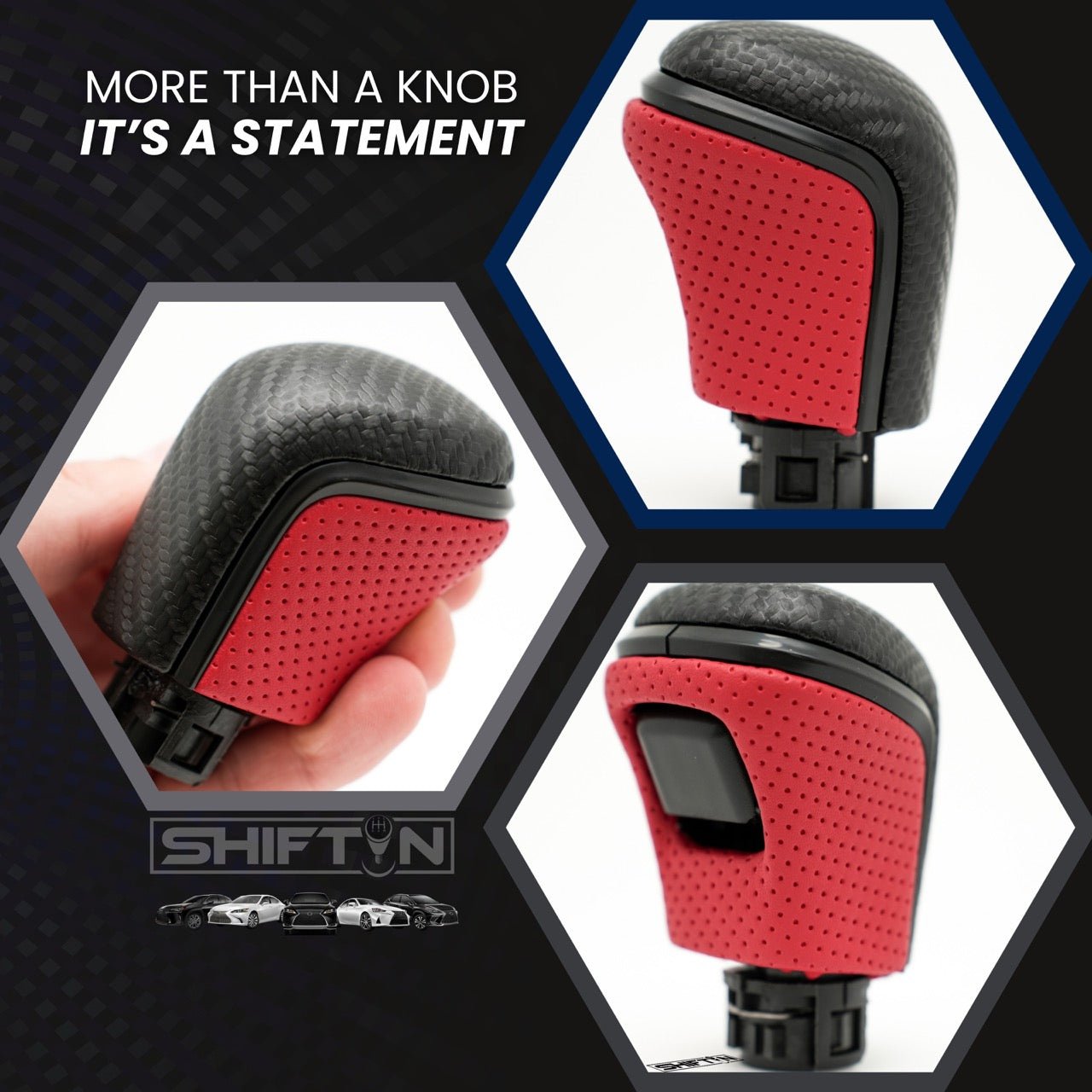 SHIFTIN Gear Shift Knob Gearbox Shifter for Toyota Camry (2018-2026) Corolla (2020-2026) Avalon (2019-2022) - NRZp-CL