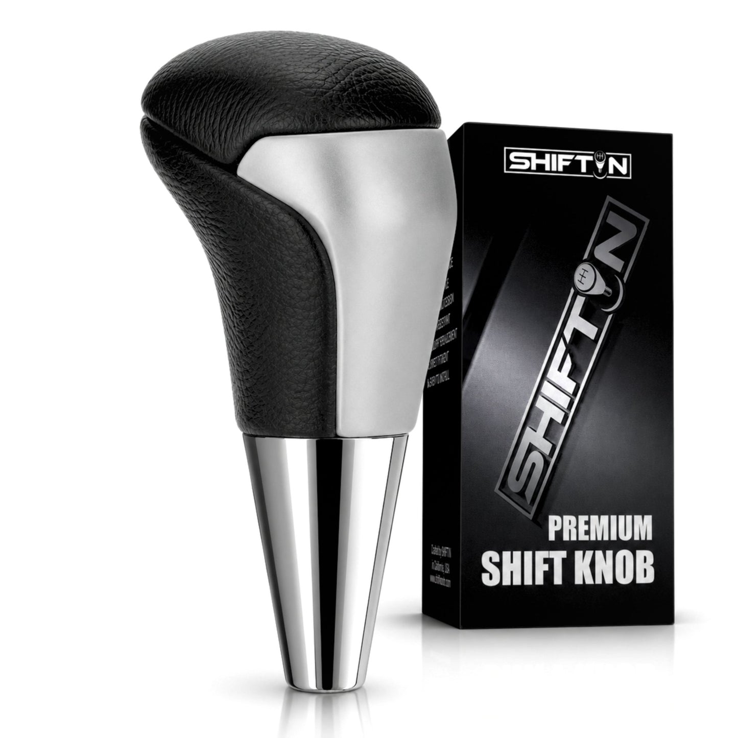 SHIFTIN-Car-Gear-Shift-Knob-Gearbox-Shifter-Head-for-Toyota-Land-Cruiser-FJ-4Runner-Sequoia-Tundra-Tacoma-Highlander-Fortuner-Hilux-Rav4-Prius-C-Lexus-LX-SUVs-Black-Leather-Gray