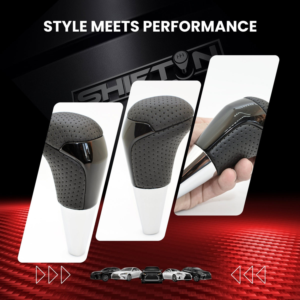 SHIFTIN-Car-Gear-Shift-Knob-Gearbox-Shifter-Head-for-Toyota-Land-Cruiser-FJ-4Runner-Sequoia-Tundra-Tacoma-Highlander-Fortuner-Hilux-Rav4-Prius-C-Lexus-LX-SUVs-Black-Leather-Piano