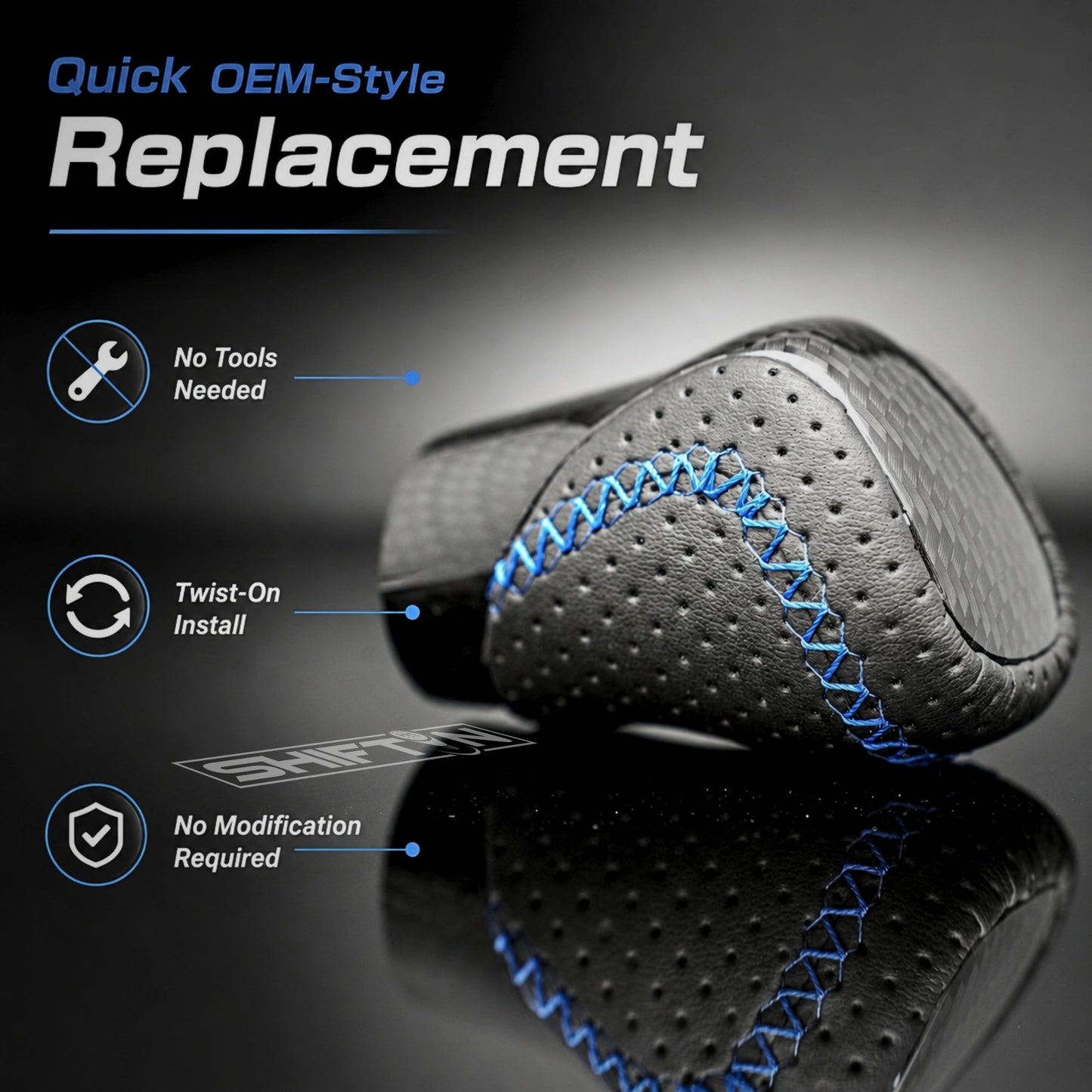 SHIFTIN Gear Shift Knob Shifter for Lexus ES GS GX-460 IS250 NX RC200t RX 300 350-h 450-hL 2014-2023 - UBUxZp
