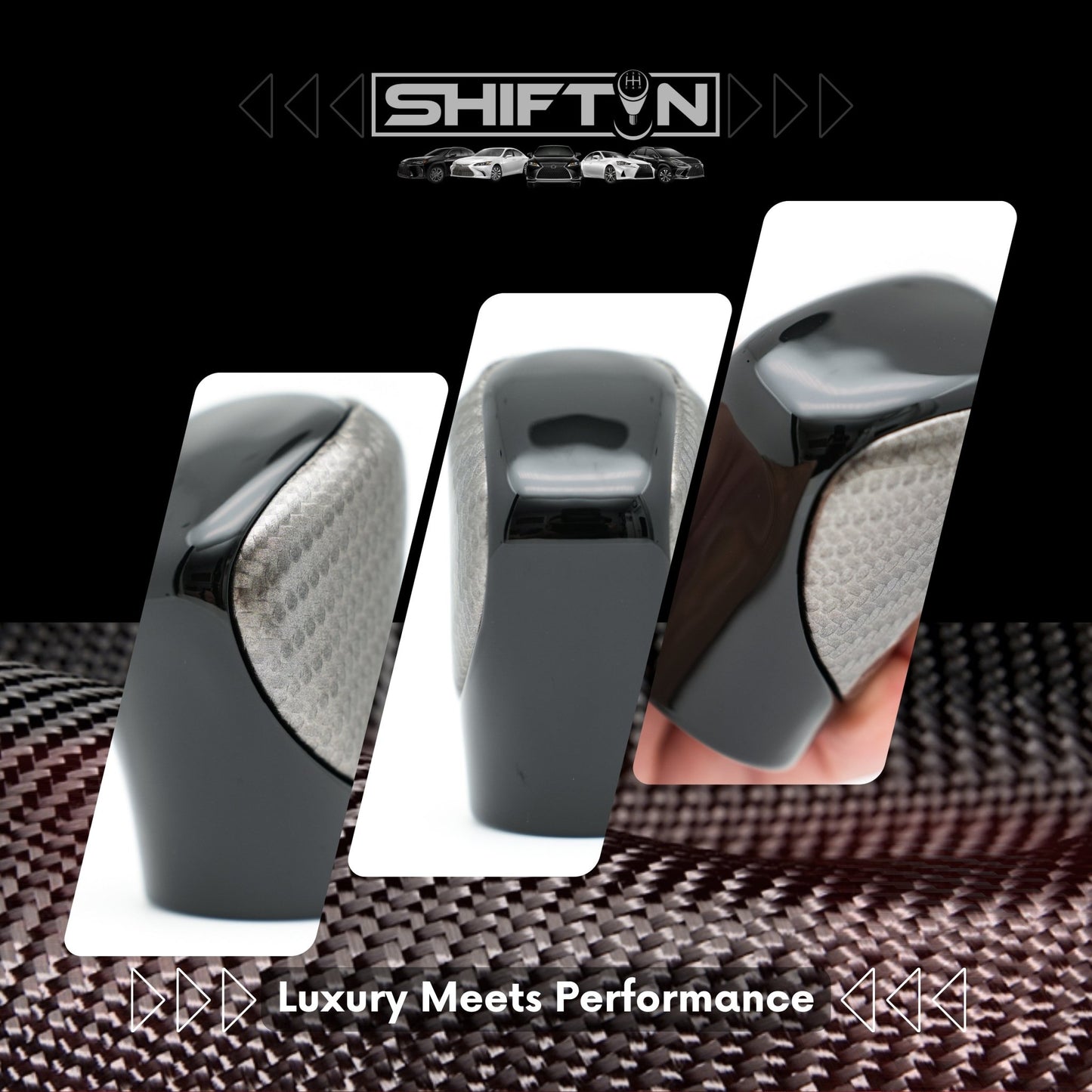 SHIFTIN Gear Shift Knob Shifter for Lexus ES GS GX-460 IS250 NX RC200t RX 300 350-h 450-hL 2014-2023 - UGzPB