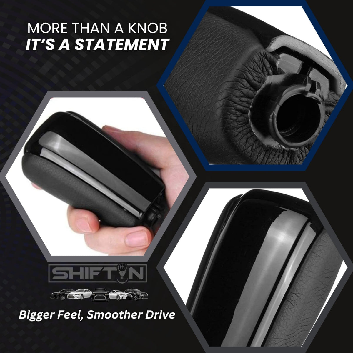 SHIFTIN Gear Shift Knob Stick Shifter for Toyota Land Cruiser LC Prado FJ - 150 KDJ155 - QBPBX - E