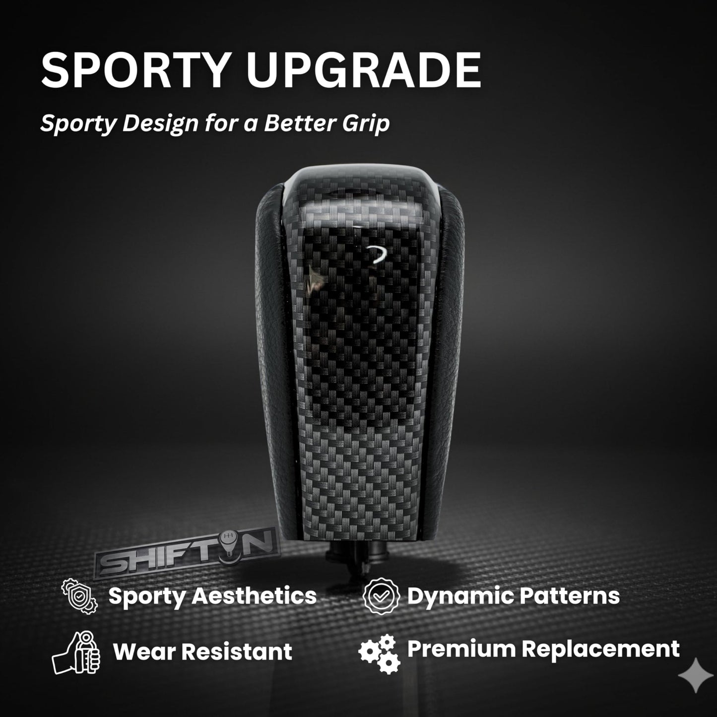 SHIFTIN Gear Shift Knob Stick Shifter for Toyota Land Cruiser LC Prado FJ - 150 KDJ155 - QBZZX - E