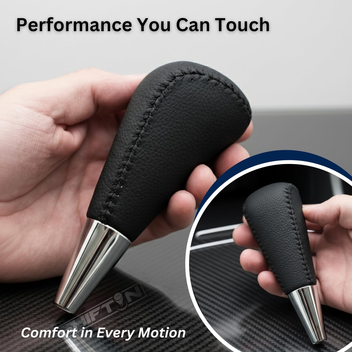 SHIFTIN Large Gear Shifter Knob Compatible with Lexus LX - 470 LX570 LS - 400 LS430 RX330 RX - 350 RX400h and Toyota, Acura, Mazda Cars - LBLT