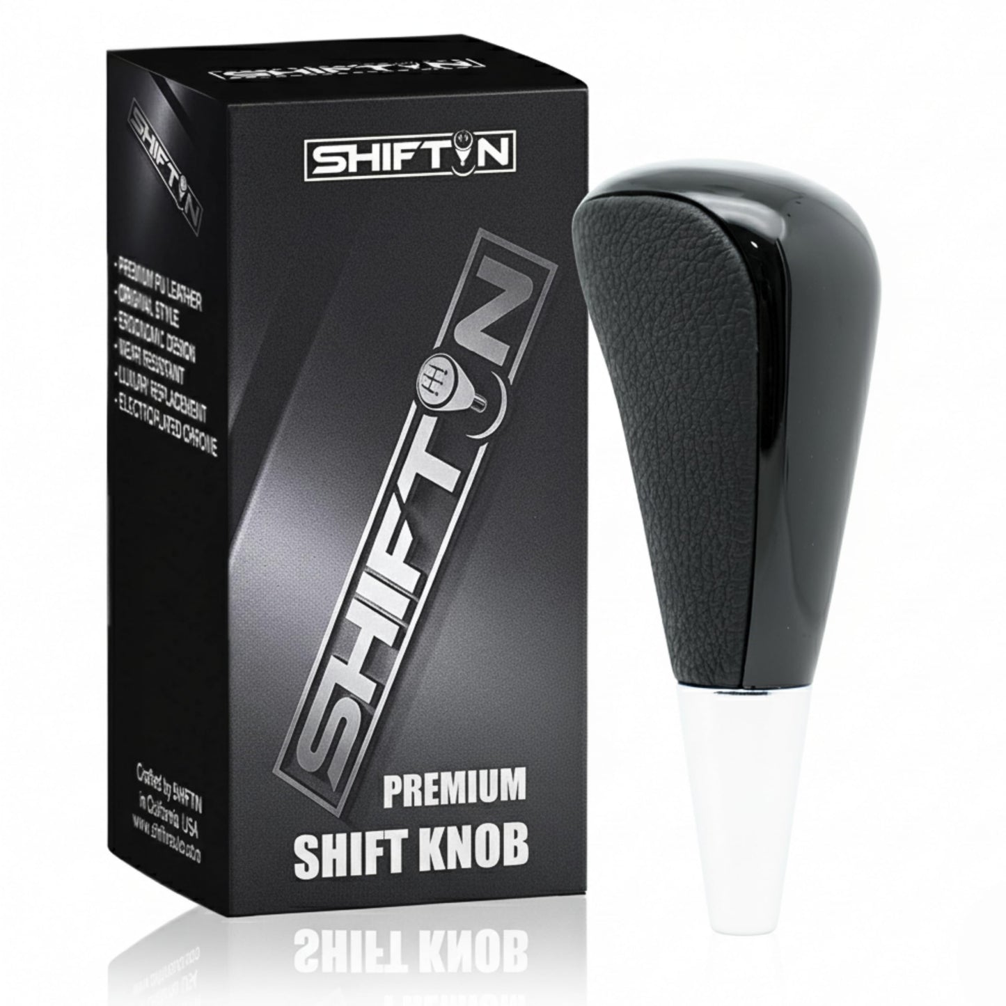 SHIFTIN Large Gear Shifter Knob Compatible with Lexus LX - 470 LX570 LS - 400 LS430 RX330 RX - 350 RX400h and Toyota, Acura, Mazda Cars - LBPB