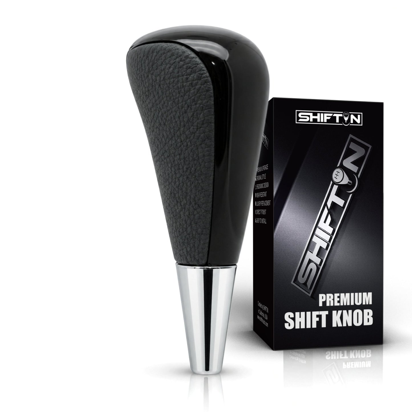 SHIFTIN Large Gear Shifter Knob Compatible with Lexus LX - 470 LX570 LS - 400 LS430 RX330 RX - 350 RX400h and Toyota, Acura, Mazda Cars - LBPB