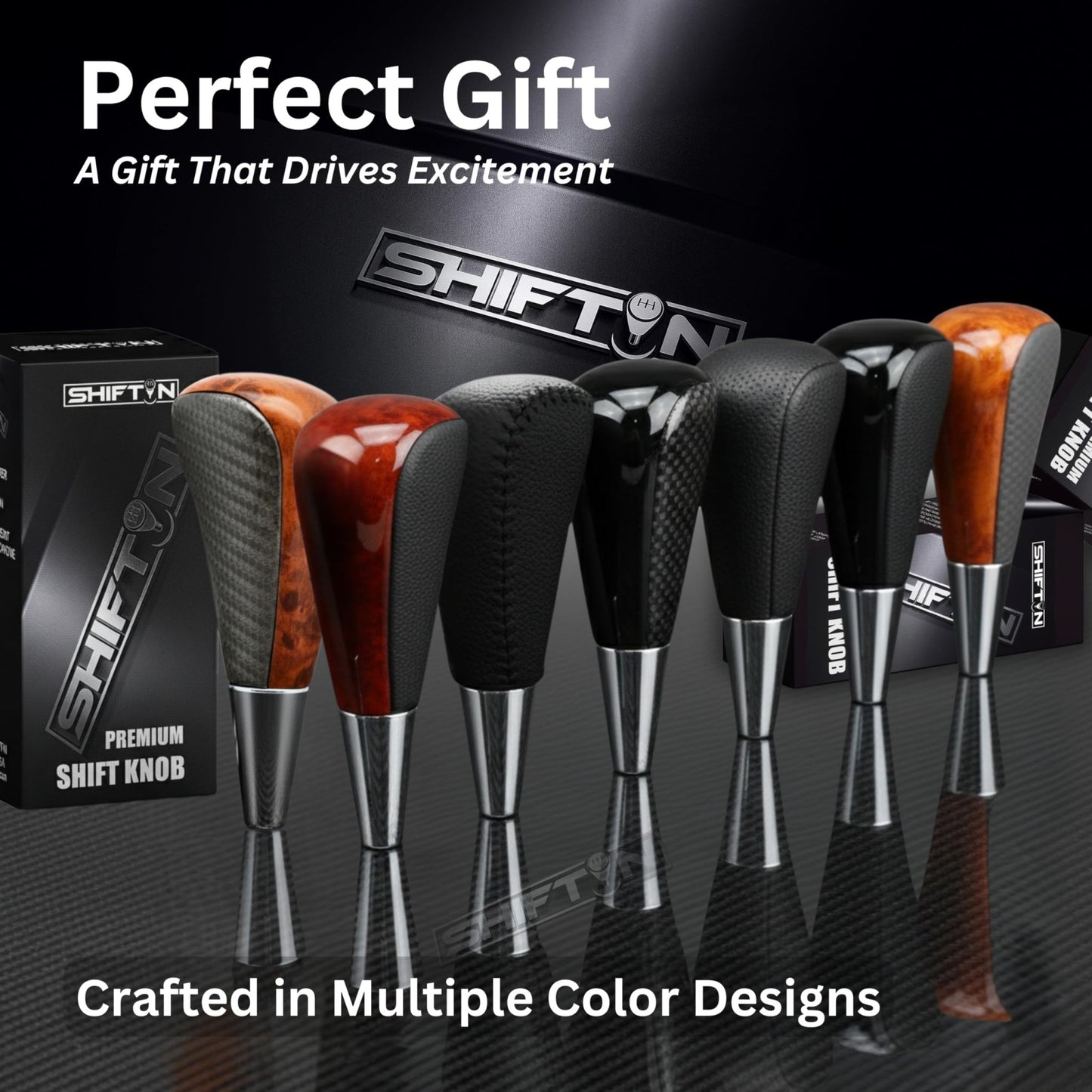 SHIFTIN Large Gear Shifter Knob Compatible with Lexus LX - 470 LX570 LS - 400 LS430 RX330 RX - 350 RX400h and Toyota, Acura, Mazda Cars - LBZZ
