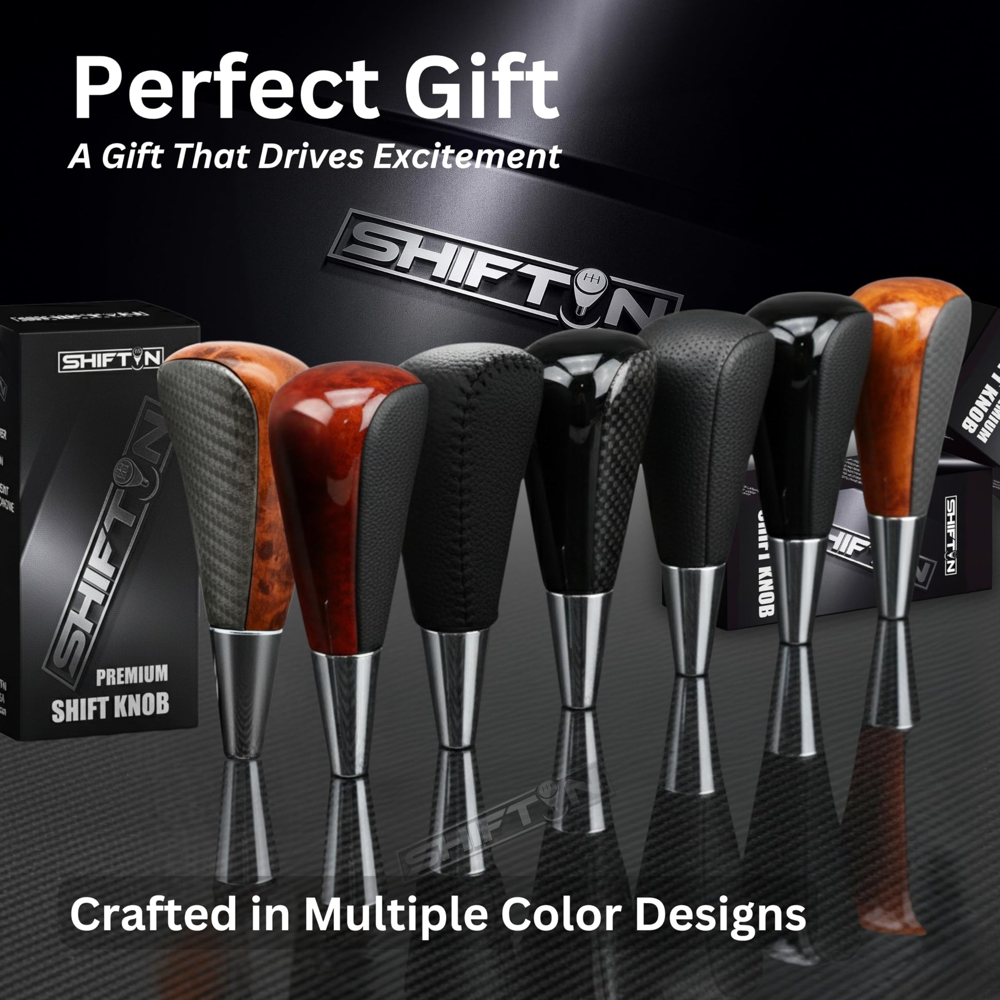 SHIFTIN Large Gear Shifter Knob Compatible with Lexus LX - 470 LX570 LS - 400 LS430 RX330 RX - 350 RX400h and Toyota, Acura, Mazda Cars - LBZZ