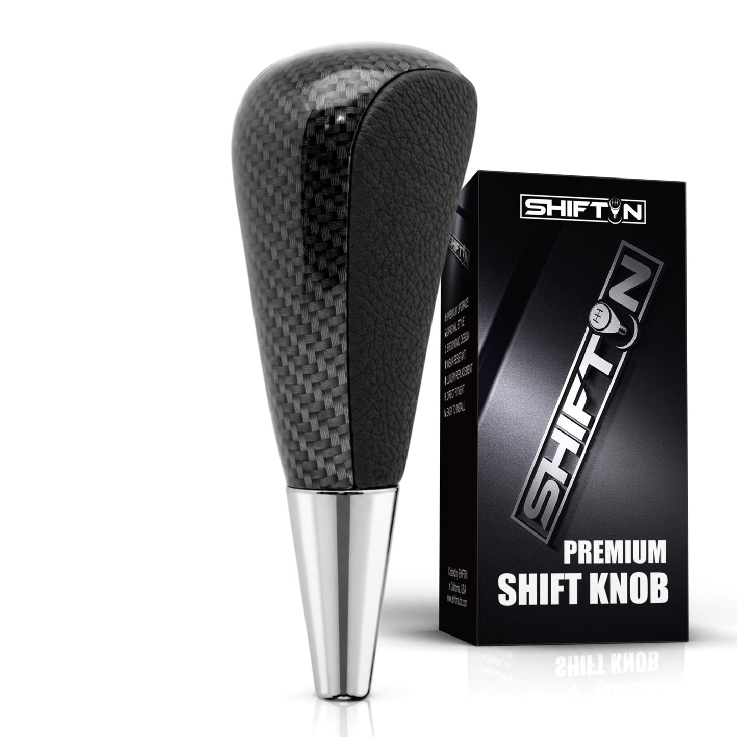 SHIFTIN Large Gear Shifter Knob Compatible with Lexus LX - 470 LX570 LS - 400 LS430 RX330 RX - 350 RX400h and Toyota, Acura, Mazda Cars - LBZZ