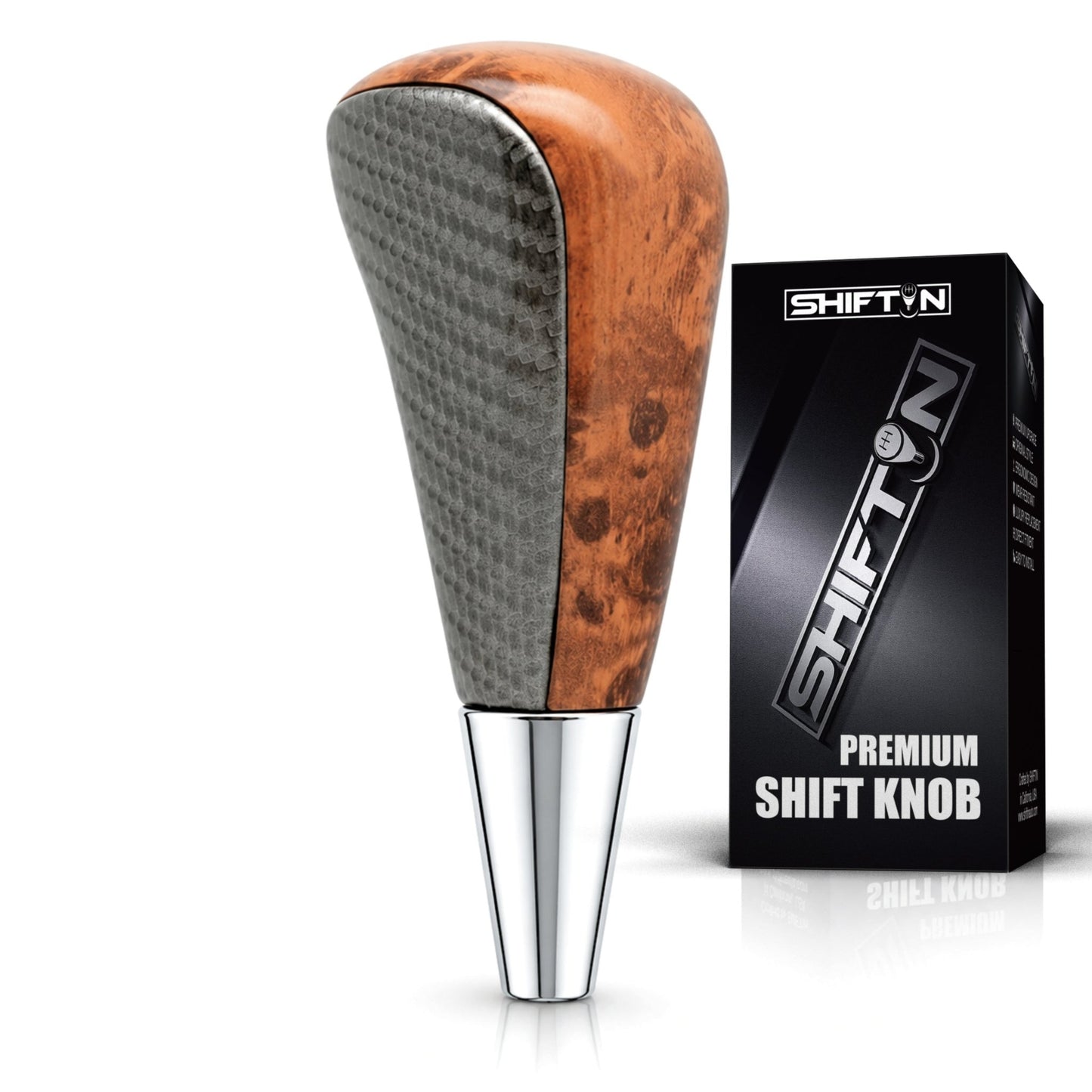 SHIFTIN Large Gear Shifter Knob Compatible with Lexus LX - 470 LX570 LS - 400 LS430 RX330 RX - 350 RX400h and Toyota, Acura, Mazda Cars - LGZ16