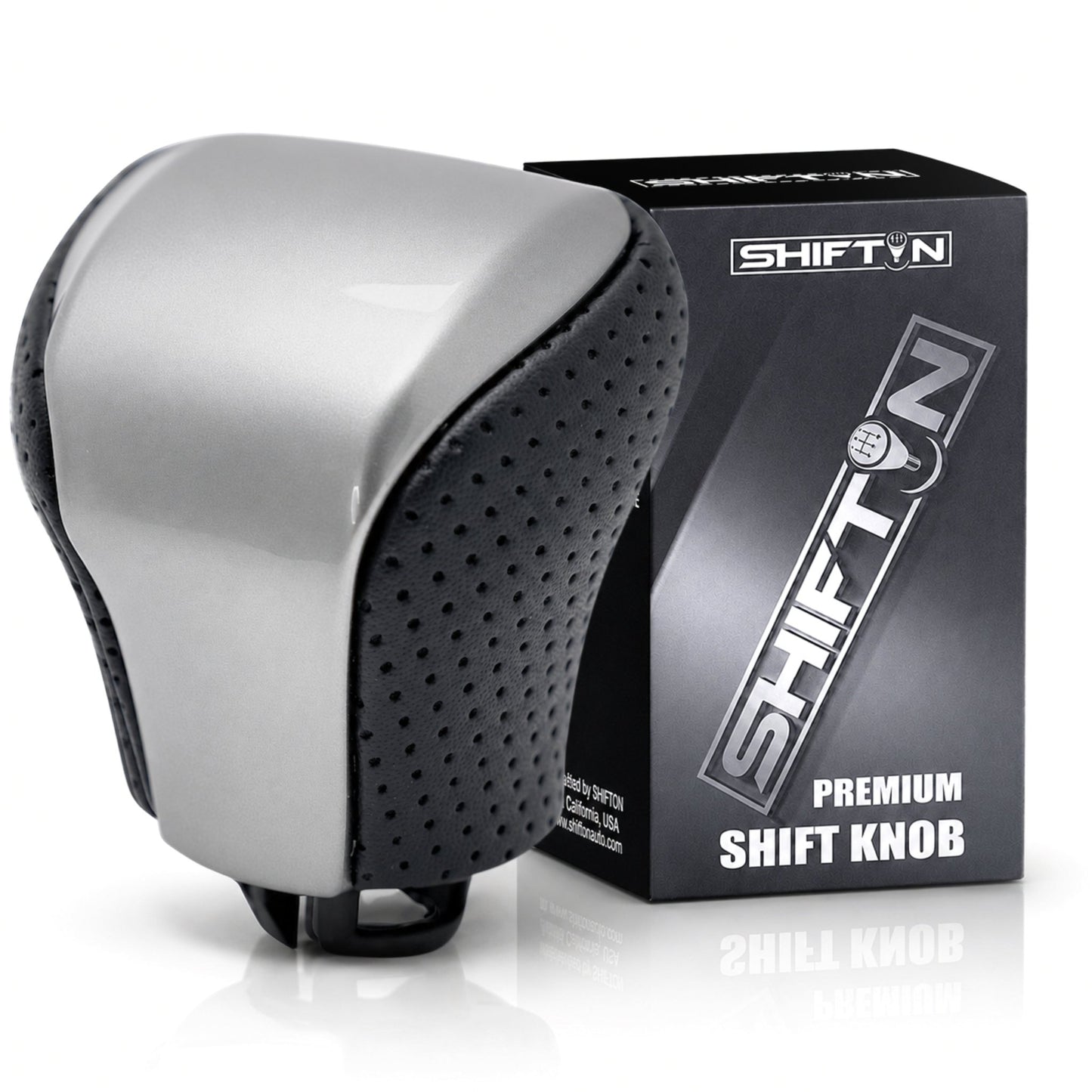SHIFTIN Leather & Carbon Fiber Gear Shift Knob for Lexus LS460 F - Sport LS - 460 - L LS600 LS - 600h - L and Lexus LX570 LX 570 - M234p