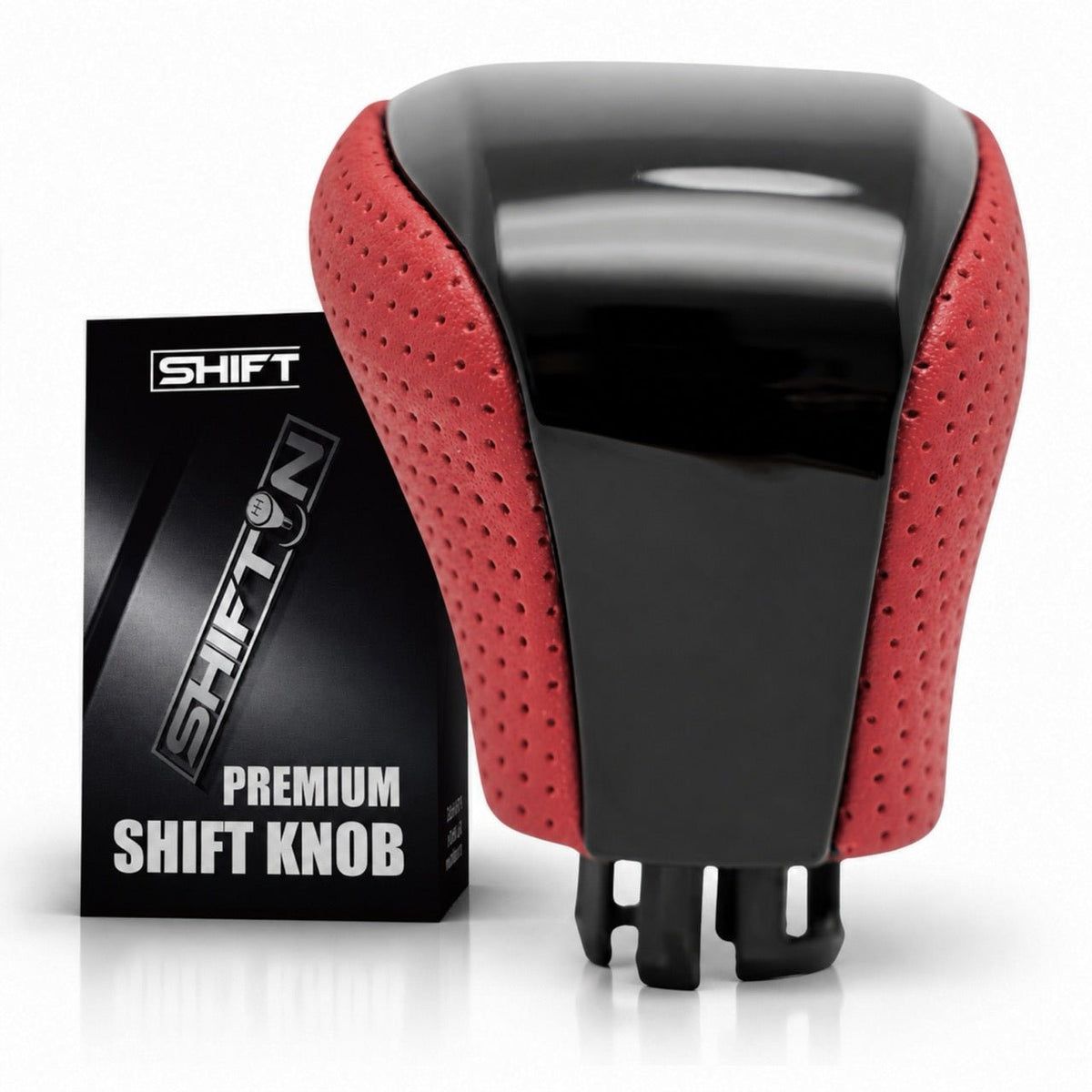 SHIFTIN Leather & Carbon Fiber Gear Shift Knob for Lexus LS460 F-Sport LS-460-L LS600 LS-600h-L and Lexus LX570 LX 570 - MRPBp