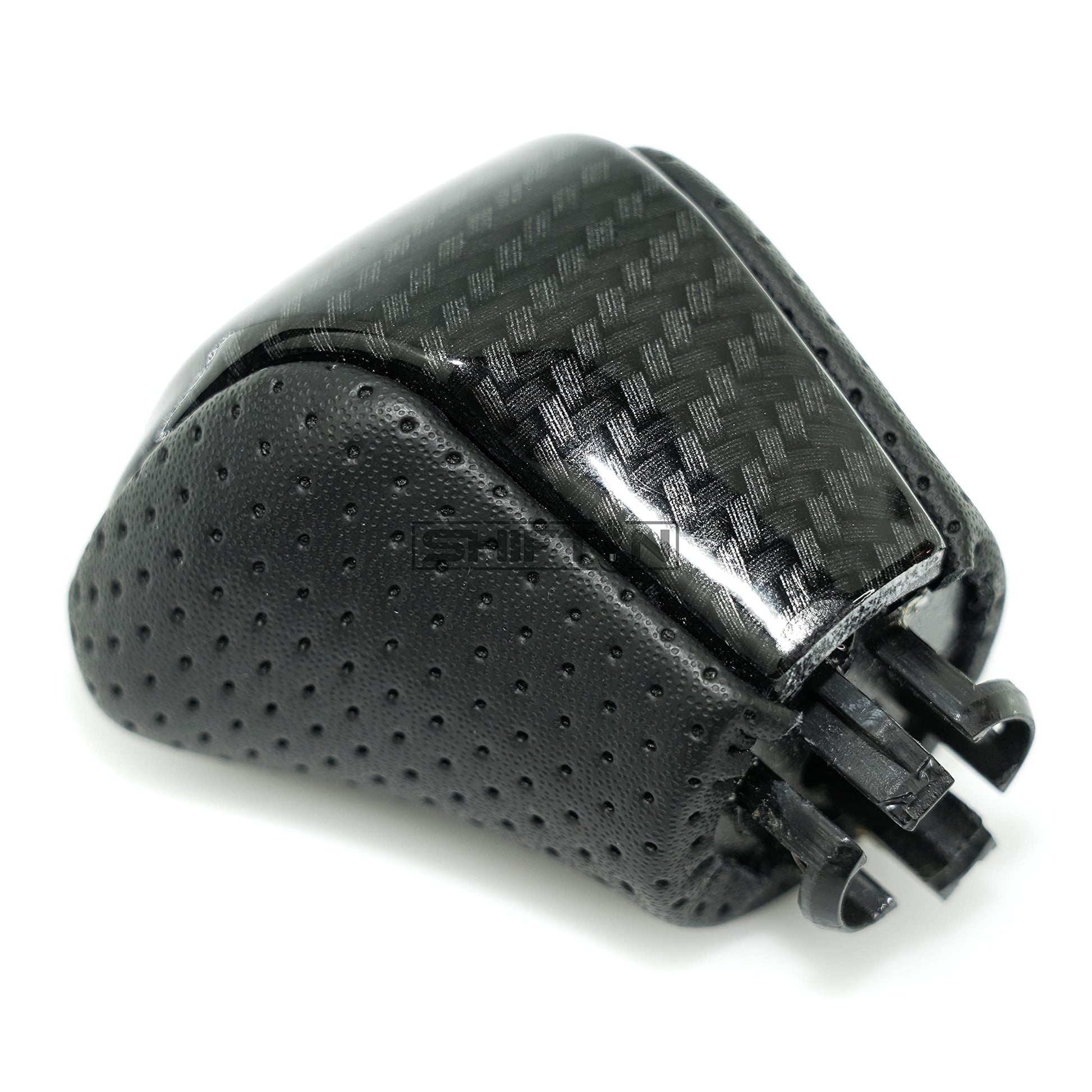 SHIFTIN Leather & Carbon Fiber Gear Shift Knob for Lexus LS460 F - Sport LS - 460 - L LS600 LS - 600h - L and Lexus LX570 LX 570 - MZZp