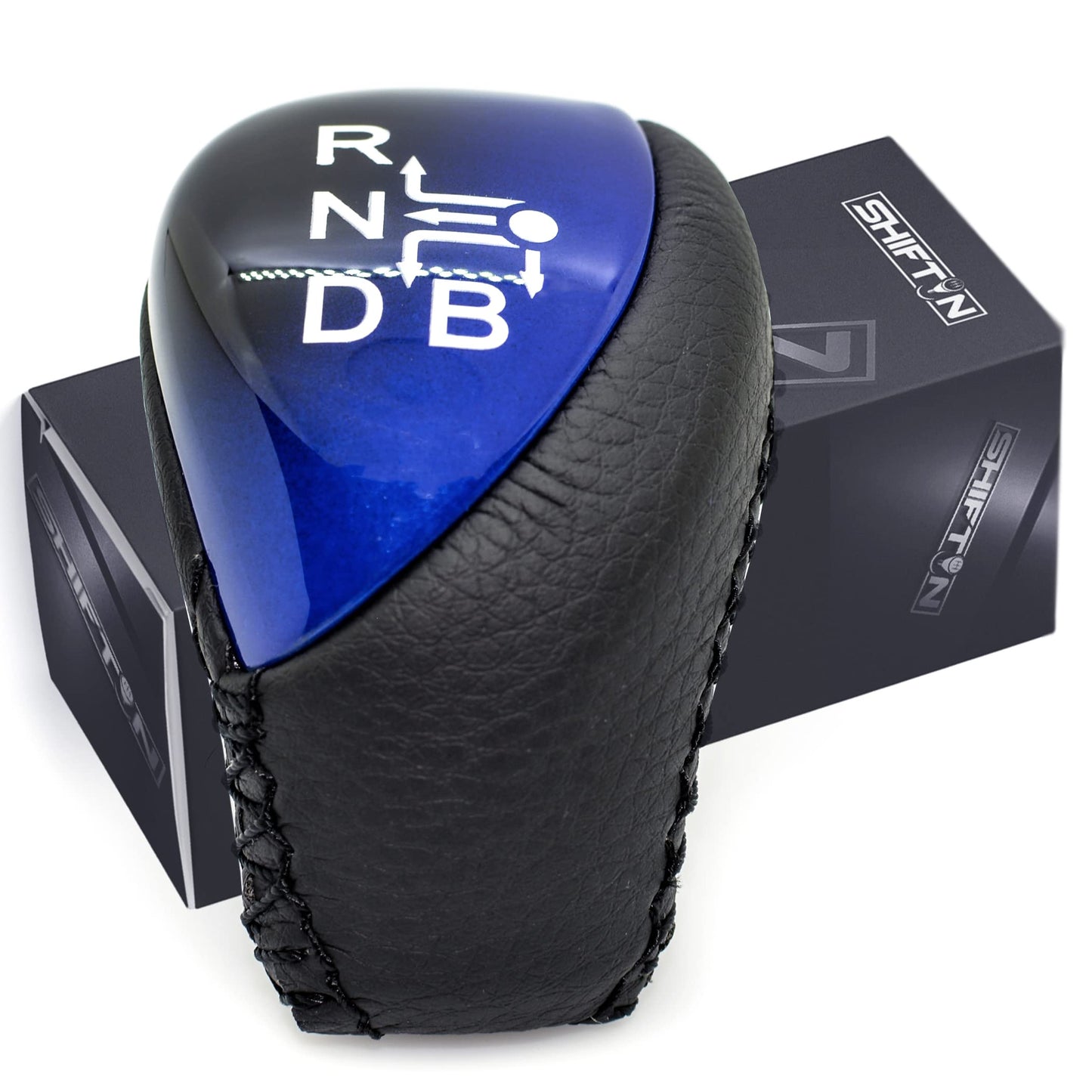 SHIFTIN Premium Replacement Gear Shift Knob Shifter for Toyota Prius Auris Prius Plug-in Hybrid - Blue
