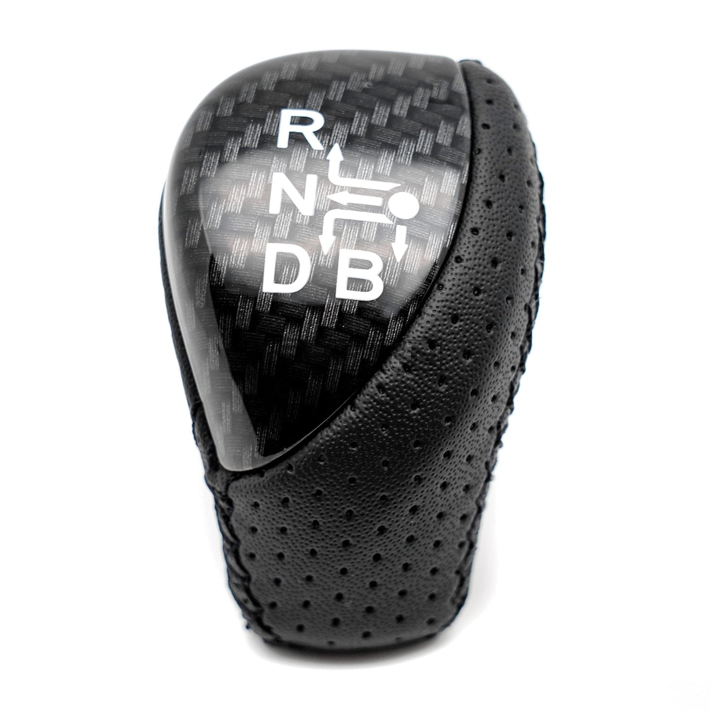 SHIFTIN Premium Replacement Gear Shift Knob Shifter for Toyota Prius Auris Prius Plug-in Hybrid - Carbon Fiber