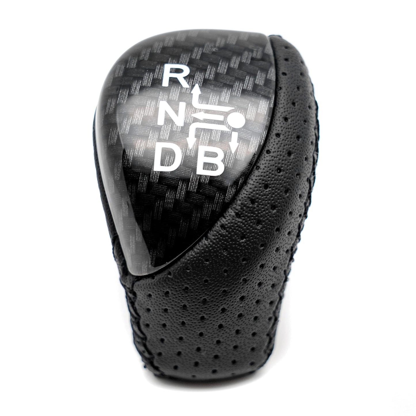 SHIFTIN Premium Replacement Gear Shift Knob Shifter for Toyota Prius Auris Prius Plug-in Hybrid - Carbon Fiber