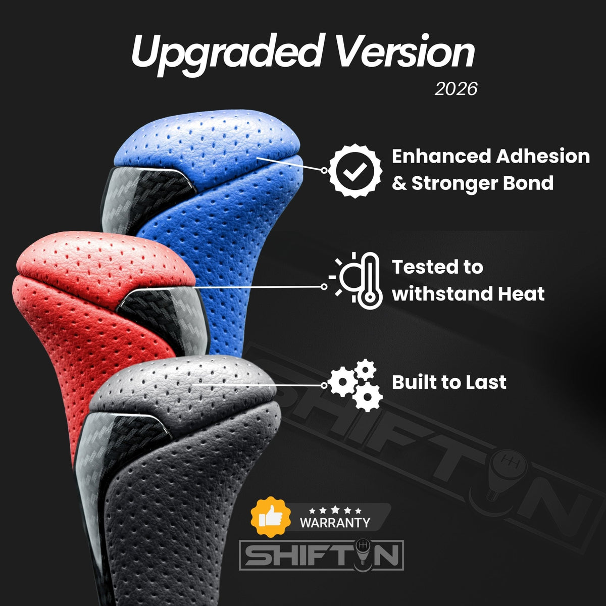 SHIFTIN-Replacement-Gear-Shift-Knob-Shifter-Accessory-for-Toyota-Highlander-2014-2019-Tacoma-2016-2023-Black-Leather-Silver