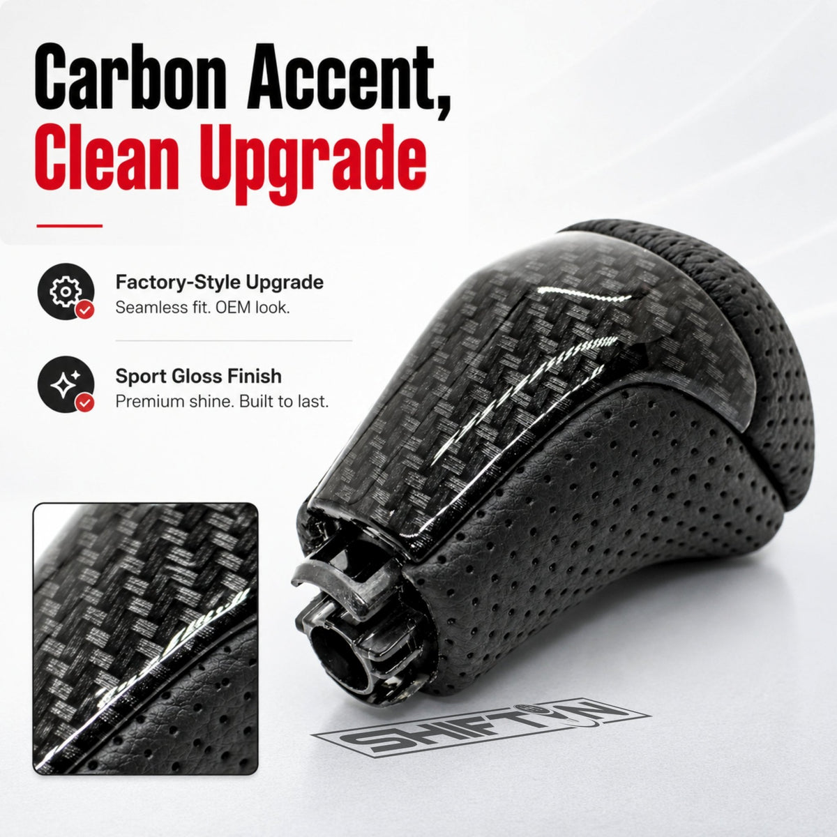 SHIFTIN-Replacement-Gear-Shift-Knob-Shifter-Accessory-for-Toyota-Highlander-2014-2019-Tacoma-2016-2023-Black-Leather-Carbon-Fiber