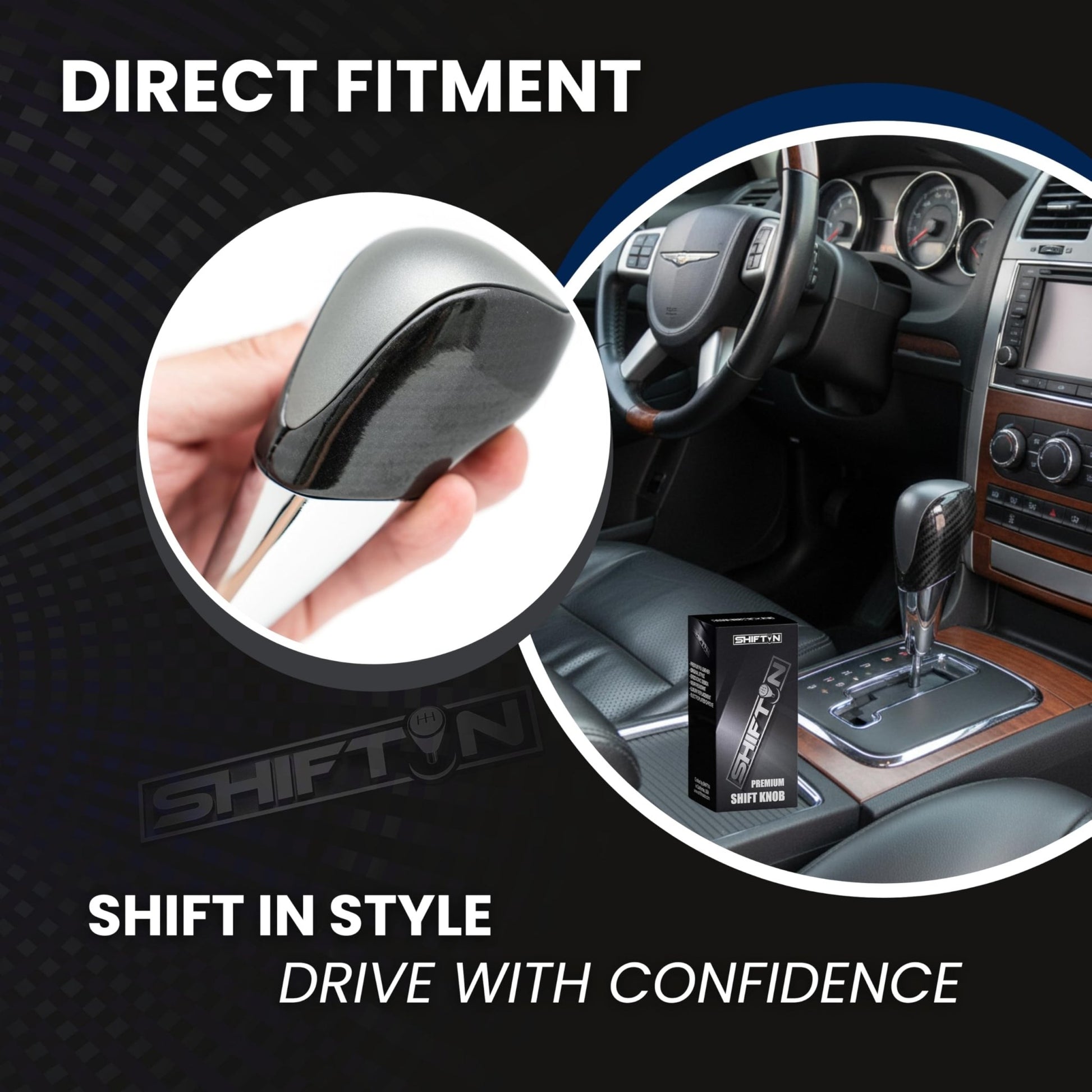 SHIFTIN Universal Sport Gear Shift Knob Shifter for Cars with M8 M10 M12 Threads | Fits Subaru Acura Nissan Infiniti Mazda Scion Toyota Lexus - B234