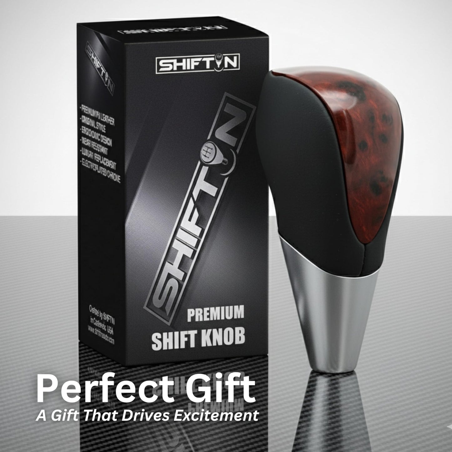 SHIFTIN Universal Sport Gear Shift Knob Shifter for Cars with M8 M10 M12 Threads | Fits Subaru Acura Nissan Infiniti Mazda Scion Toyota Lexus - BBWD