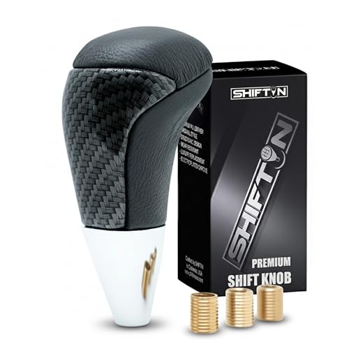 SHIFTIN Universal Gear Shift Knob for Automatic Manual Stick Shifter Cars, with M8 M10 M12 Thread Adapters, Fits Toyota Acura Scion Mazda Subaru Nissan Infiniti - ZBZZ