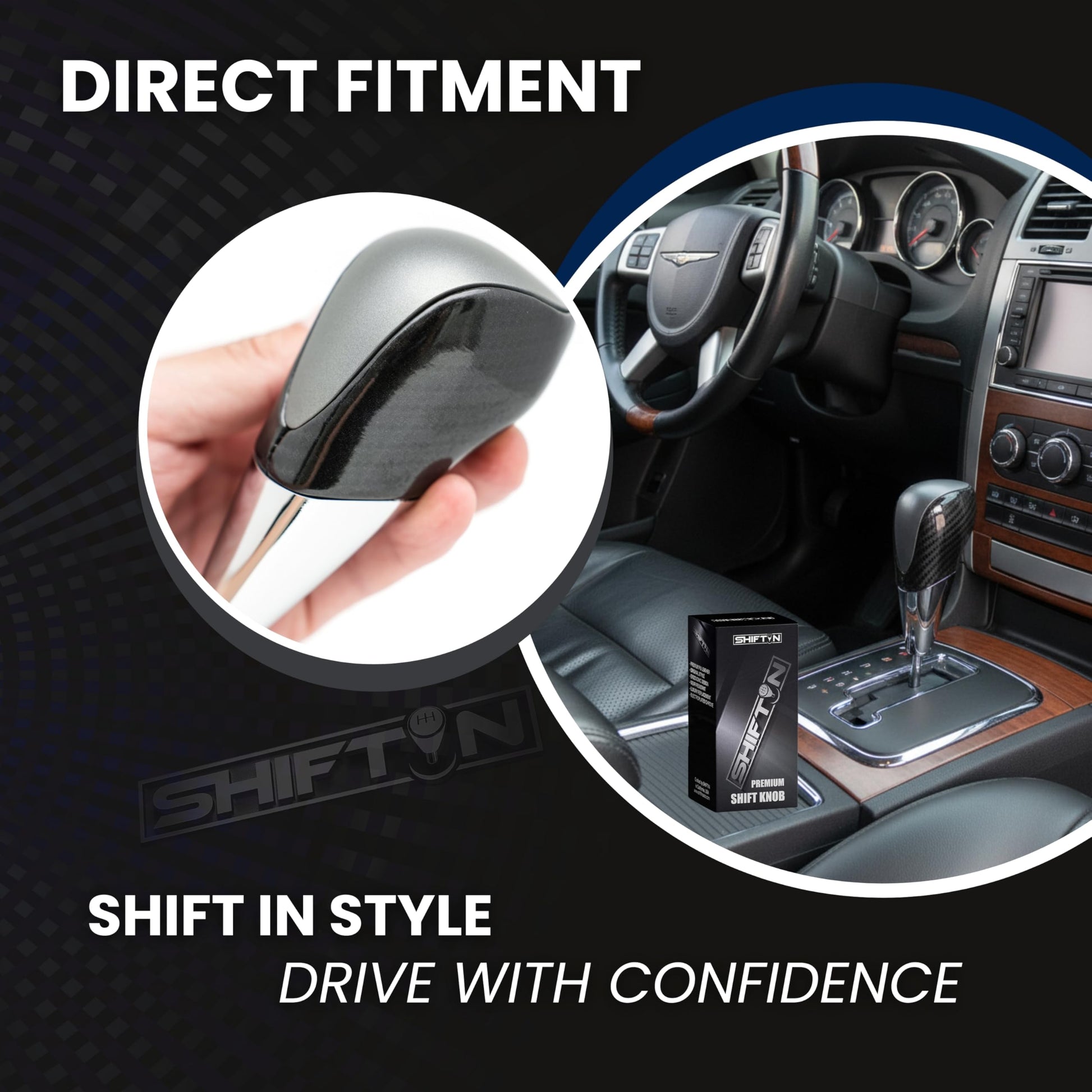 SHIFTIN Universal Sport Gear Shift Knob Shifter for Cars with M8 M10 M12 Threads | Fits Subaru Acura Nissan Infiniti Mazda Scion Toyota Lexus - B234