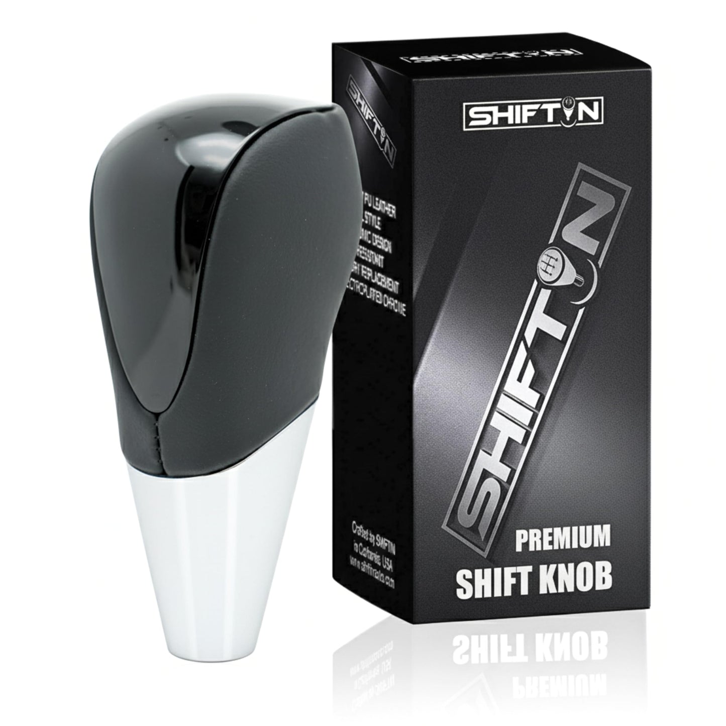 SHIFTIN Universal Sport Gear Shift Knob Shifter for Cars with M8 M10 M12 Threads | Fits Subaru Acura Nissan Infiniti Mazda Scion Toyota Lexus - BBPB