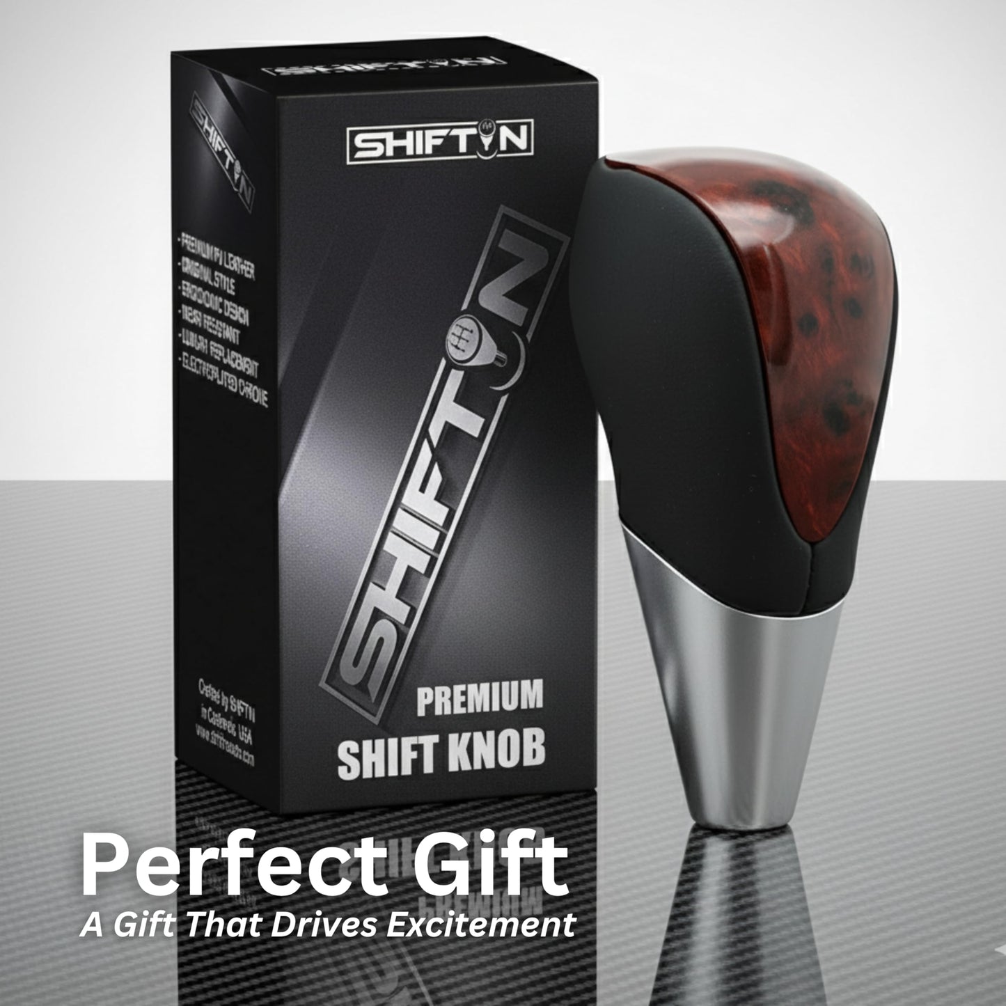 SHIFTIN Universal Sport Gear Shift Knob Shifter for Cars with M8 M10 M12 Threads | Fits Subaru Acura Nissan Infiniti Mazda Scion Toyota Lexus - BBWD