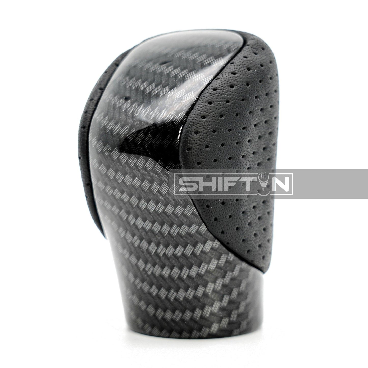 SHIFTIN-Gear-Shift-Knob-for-Lexus-RX350-RX350L-RX450h-RX450hL-2016-2022-Black-Leather-Carbon-Fiber