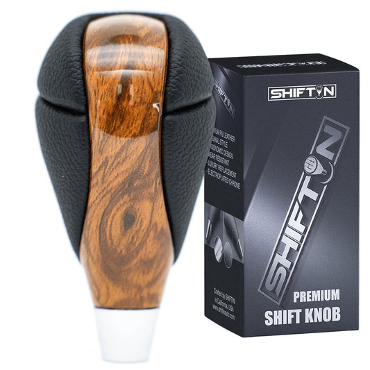 SHIFTIN-Gear-Shift-Knob-Stick-Shifter-for-Lexus-LS-460-ES-350-GS350-IS-250-RX350-2006-2015-Black-Leather-Golden-Maple-Wood-Trim