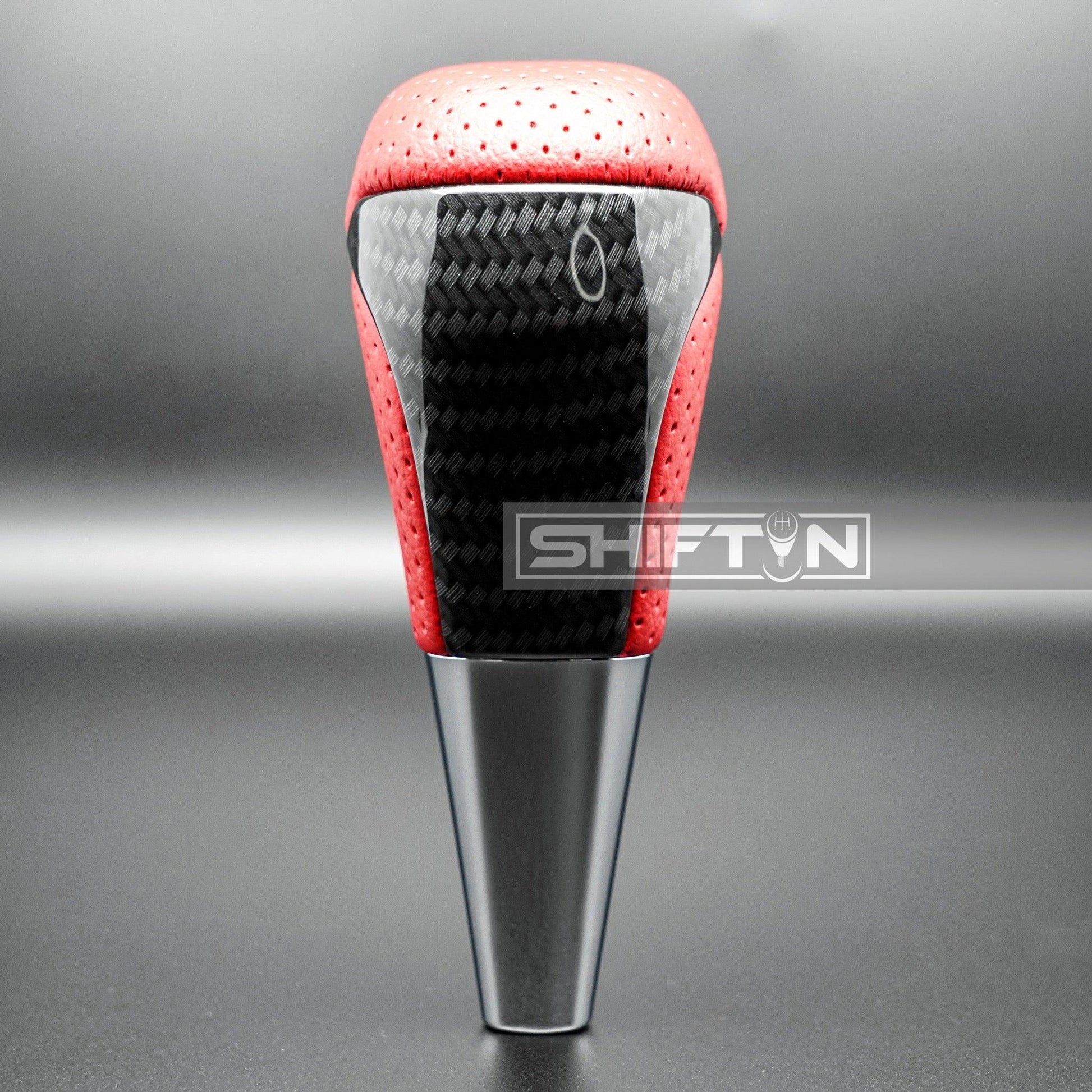 SHIFTIN-Car-Gear-Shift-Knob-Gearbox-Shifter-Head-for-Toyota-Land-Cruiser-FJ-4Runner-Sequoia-Tundra-Tacoma-Highlander-Fortuner-Hilux-Rav4-Prius-C-Lexus-LX-SUVs-Red-Leather-Carbon