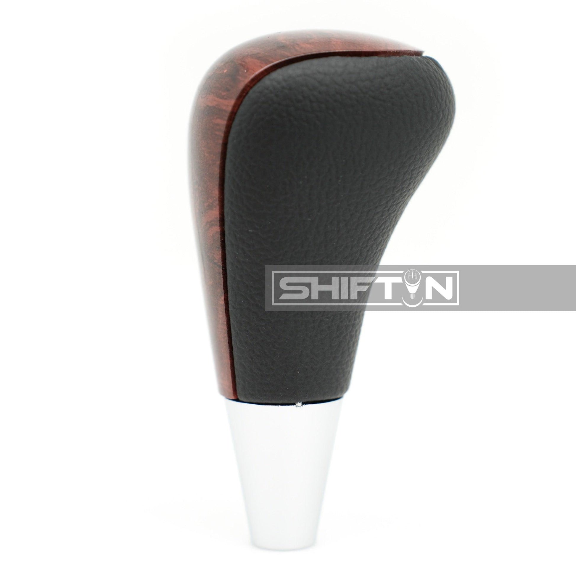 SHIFTIN-Gear-Shift-Knob-for-Toyota-4Runner-Tacoma-Sienna-Camry-Rav4-Corolla-Venza-and-Lexus-ES350-GS400-IS-F-LS460-LX470-RX350-SC430-Scion-tC-Black-Leather-Walnut-Wood