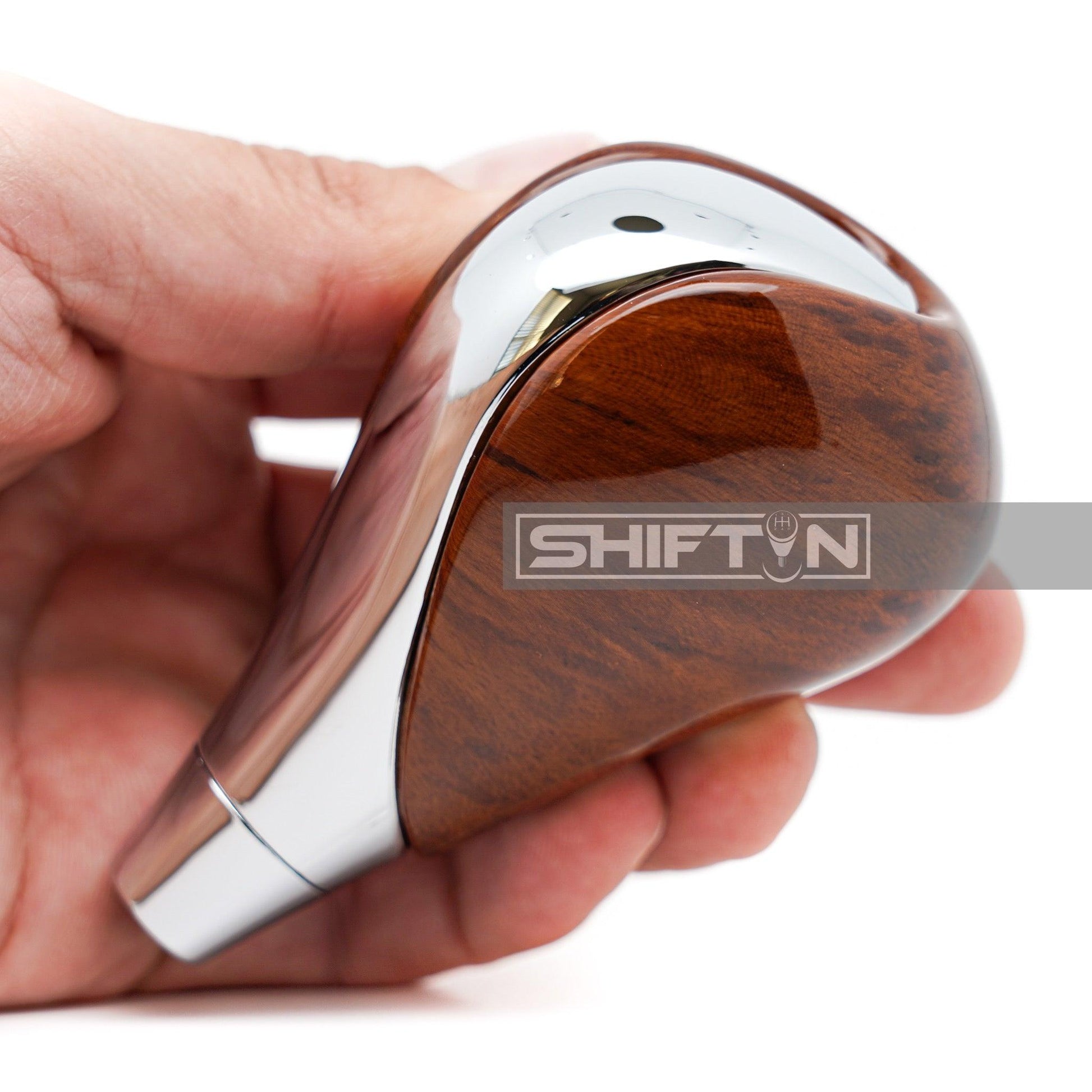 SHIFTIN-Gear-Shift-Knob-Stick-Shifter-for-Lexus-LS-460-ES-350-GS350-IS-250-RX350-2006-2015-Brown-Ash-Burl-Chrome