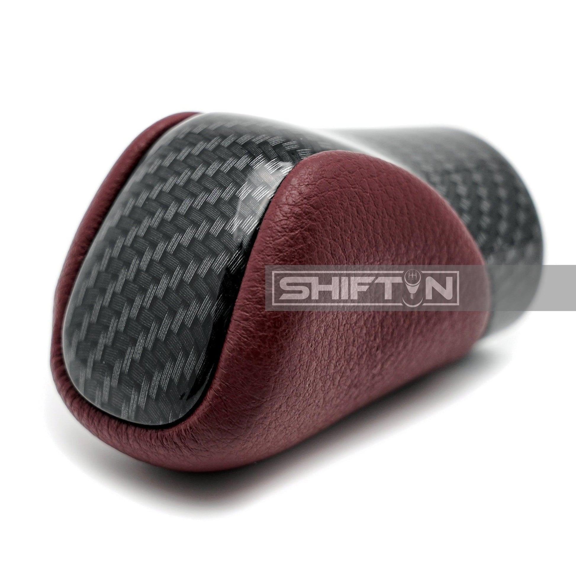 SHIFTIN-Gear-Shift-Knob-for-LEXUS-ES-GS-IS-NX-RC-RX-GX-Rioja-Red-Rose-Nuluxe-Leather-Carbon-Fiber