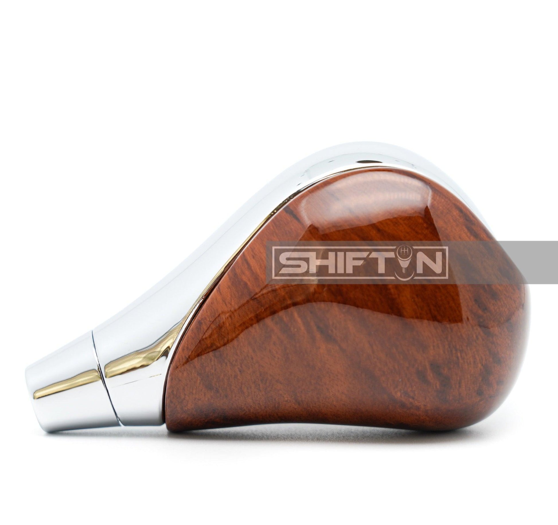 SHIFTIN-Gear-Shift-Knob-Stick-Shifter-for-Lexus-LS-460-ES-350-GS350-IS-250-RX350-2006-2015-Brown-Ash-Burl-Chrome