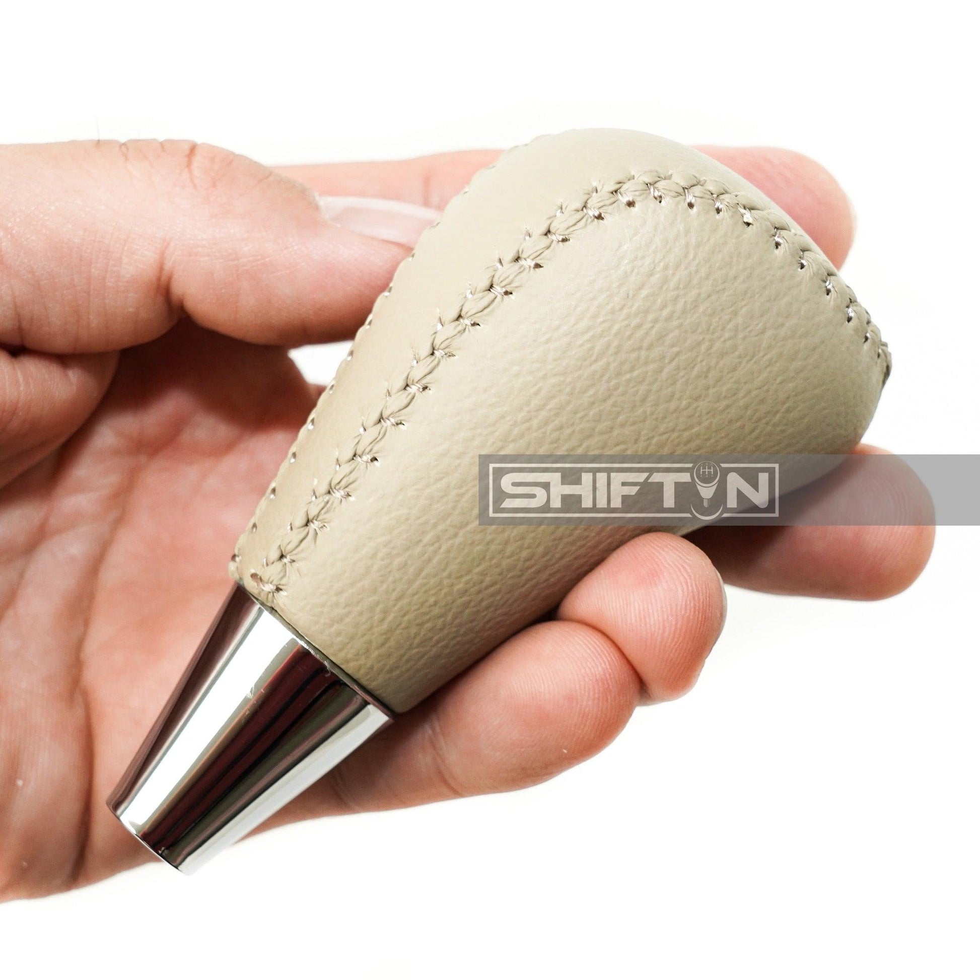 SHIFTIN-Gear-Shift-Knob-for-Toyota-Avalon-Yaris-4Runner-Sienna-Camry-Solara-Rav4-Matrix-Corolla-Venza-for-Lexus-ES-GS-IS-LS-LX-RX-SC-Scion-tC-xB-xD-iQ-Tan-Beige-Leather