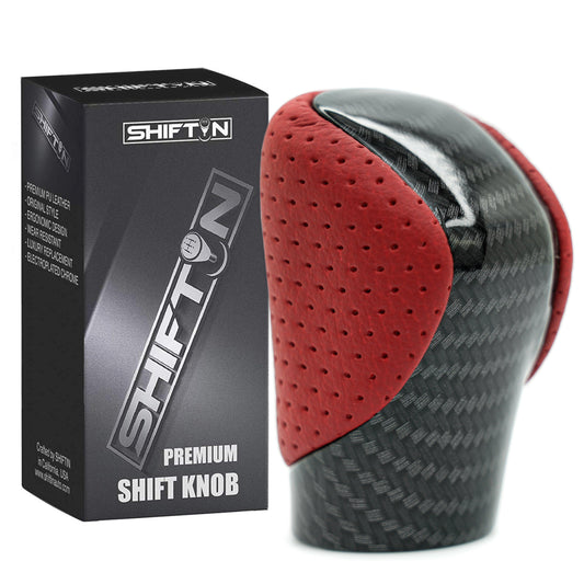 SHIFTIN-Gear-Shift-Knob-for-Lexus-ES-RX-GS-GX-IS-RC-Circuit-Red-Carbon-Fiber