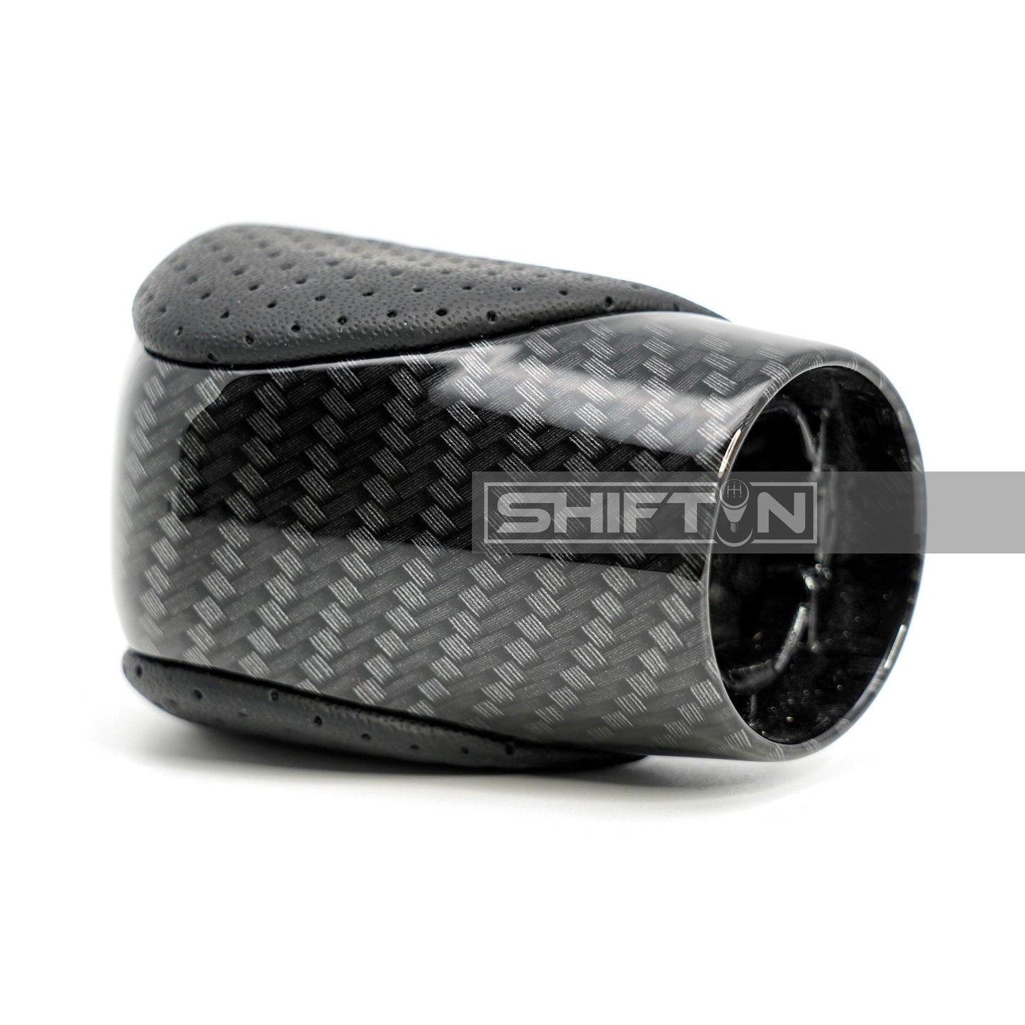 SHIFTIN-Gear-Shift-Knob-for-Lexus-RX350-RX350L-RX450h-RX450hL-2016-2022-Black-Leather-Carbon-Fiber