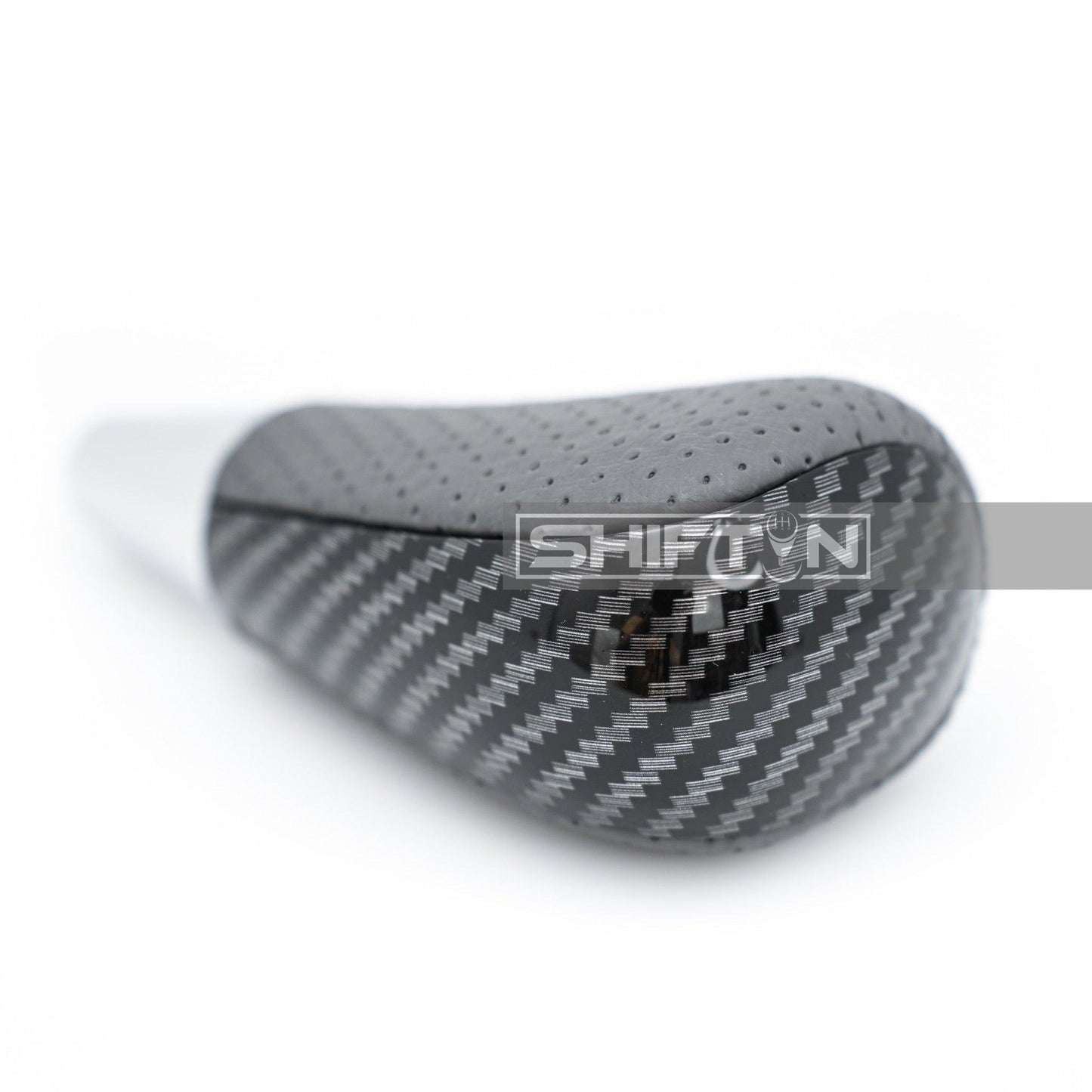 SHIFTIN-Gear-Shift-Knob-for-Toyota-Highlander-Tacoma-Sienna-Camry-Rav4-Corolla-Venza-and-Lexus-ES330-GS450h-LS600h-LX470-RX450h-SC400-Scion-iQ_xB-Gray-Leather-Carbon-Fiber