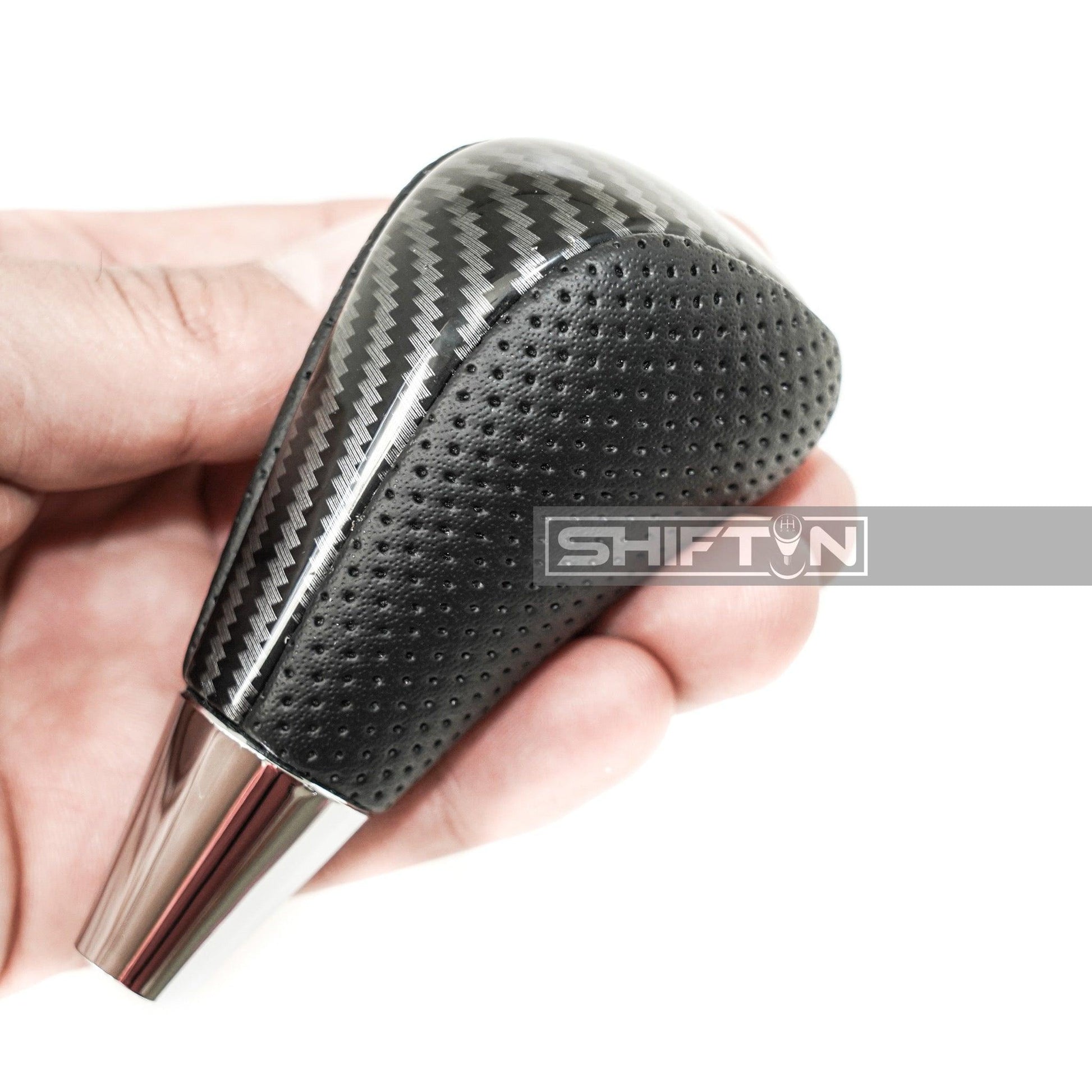 SHIFTIN-Gear-Shift-Knob-for-Toyota-Avalon-Yaris-4Runner-Sienna-Camry-Solara-Rav4-Matrix-Corolla-Venza-for-Lexus-ES-GS-IS-LS-LX-RX-SC-Scion-tC-xB-xD-iQ-Black-Leather-Carbon-Fiber