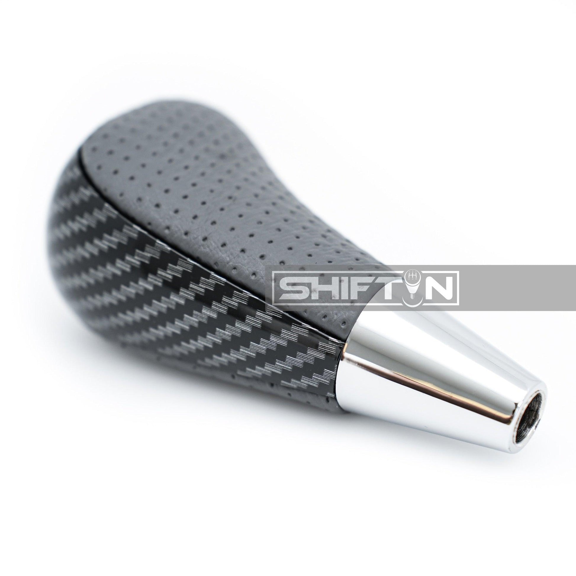 SHIFTIN-Gear-Shift-Knob-for-Toyota-Highlander-Tacoma-Sienna-Camry-Rav4-Corolla-Venza-and-Lexus-ES330-GS450h-LS600h-LX470-RX450h-SC400-Scion-iQ_xB-Gray-Leather-Carbon-Fiber